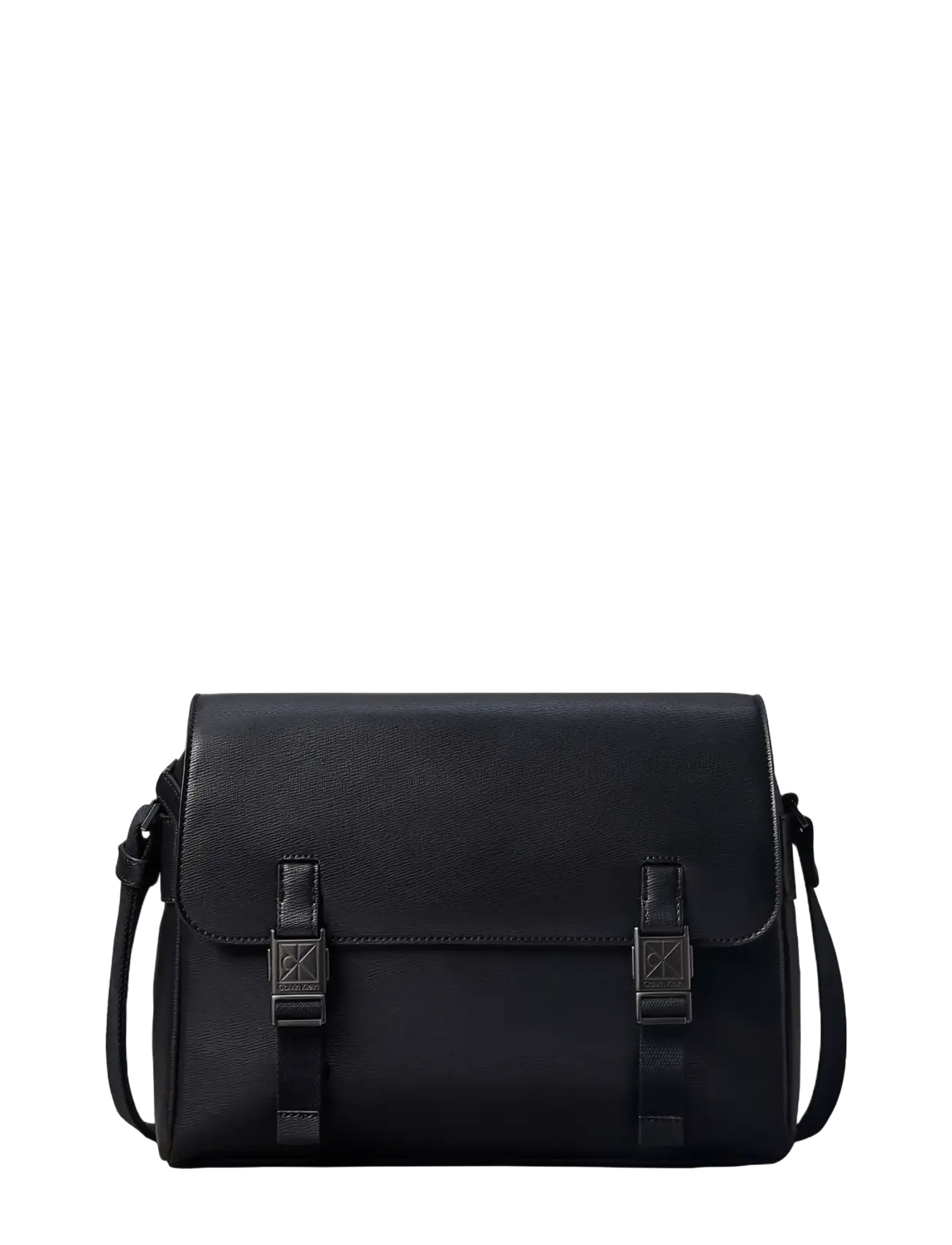 Calvin Klein - EMBLEM HW FLAP MESSENGER - black - 1