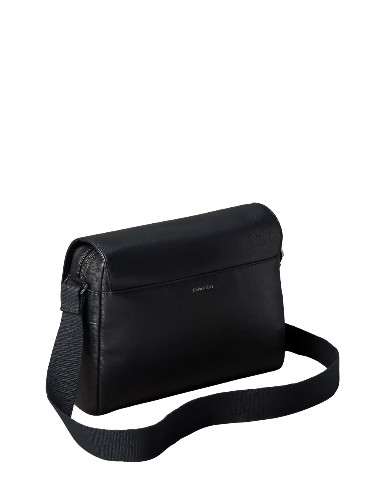Calvin Klein - EMBLEM HW FLAP MESSENGER - black - 2