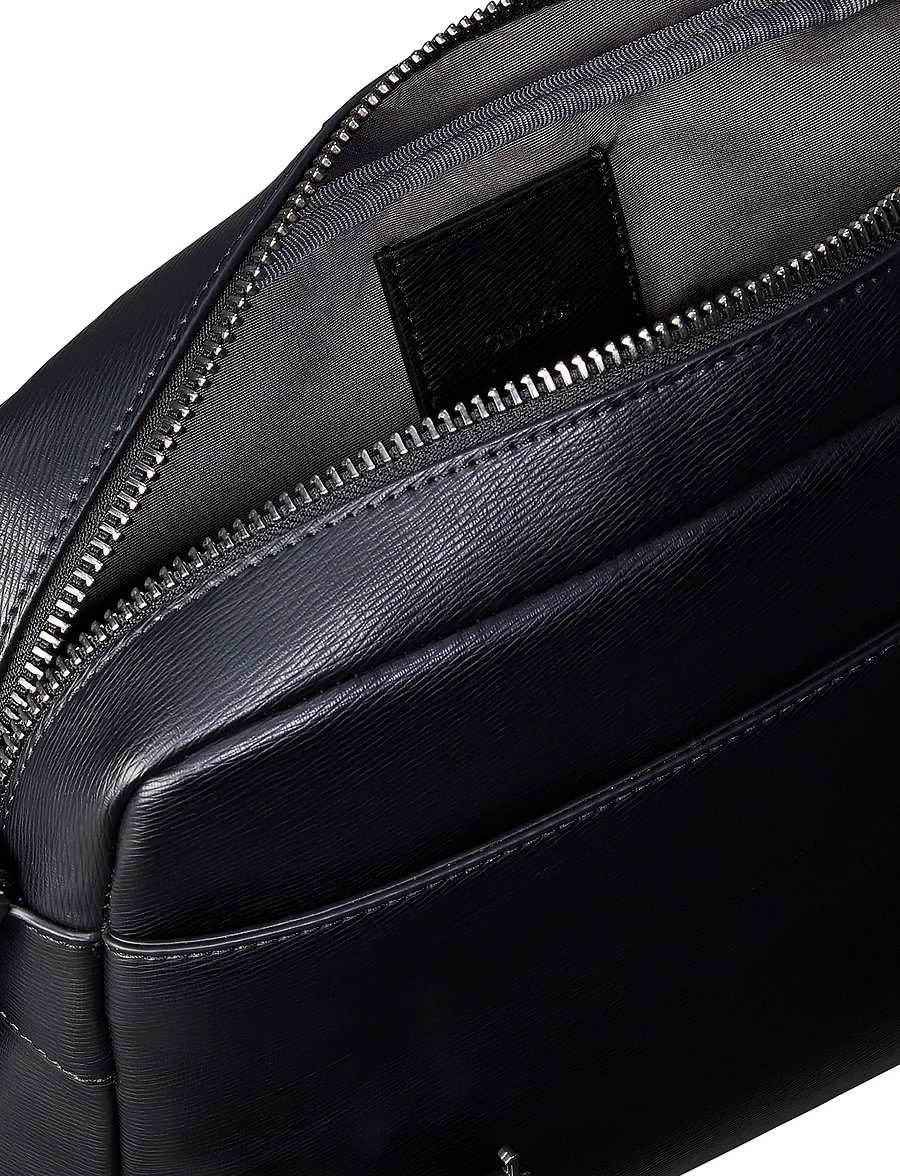 Calvin Klein - EMBLEM HW FLAP MESSENGER - shop efter anledning - black - 3