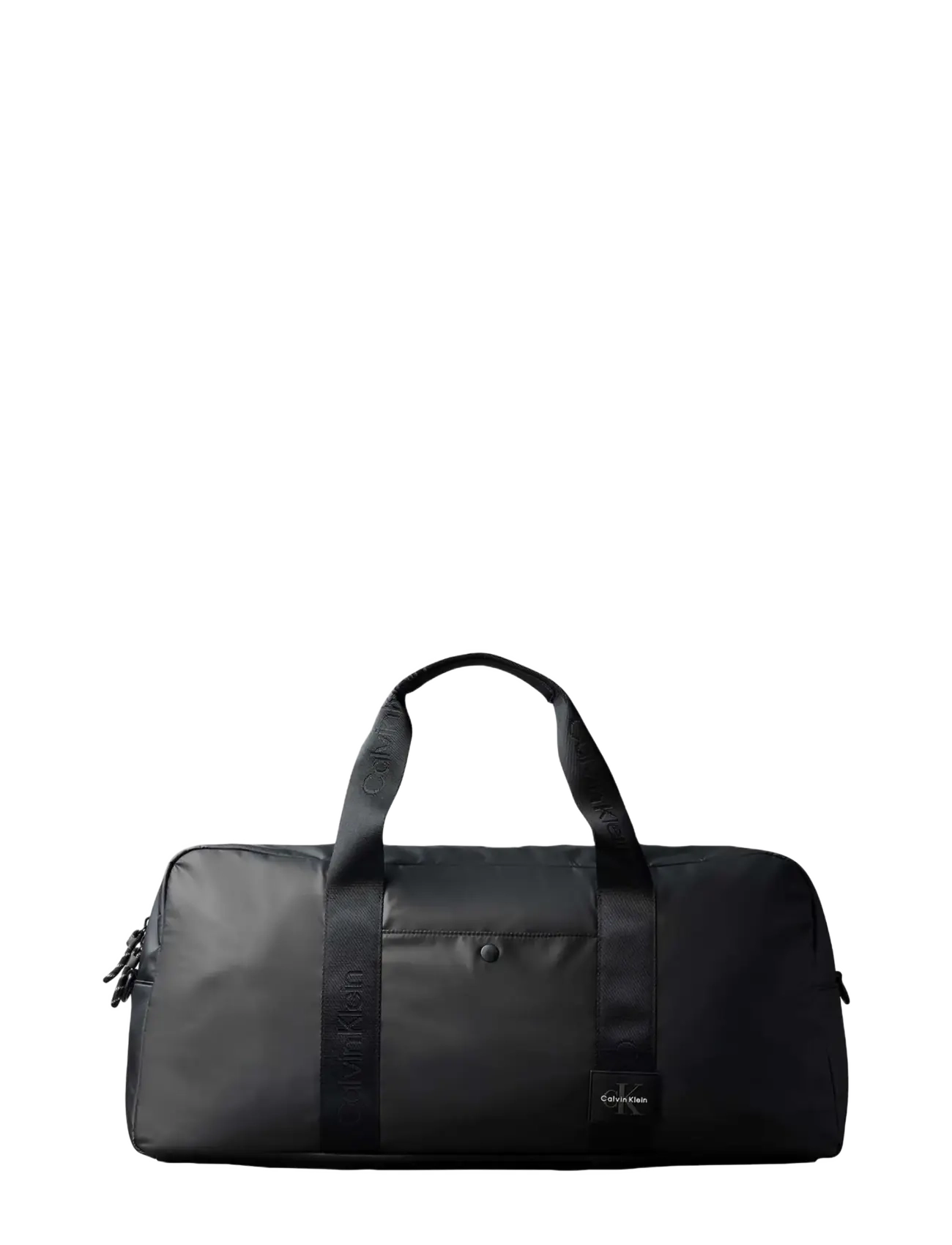 Calvin Klein RUBBERIZED MEDIUM WEEKENDER - Duffel reisikotid - BLACK / black