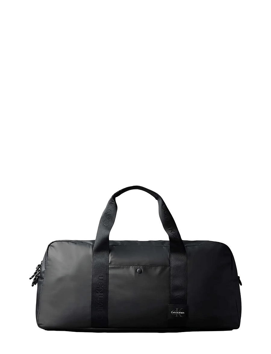 Calvin Klein - RUBBERIZED MEDIUM WEEKENDER - duffel reisikotid - black - 1