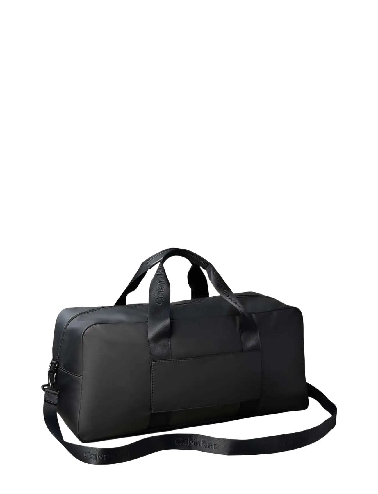 Calvin Klein - RUBBERIZED MEDIUM WEEKENDER - duffel reisikotid - black - 2
