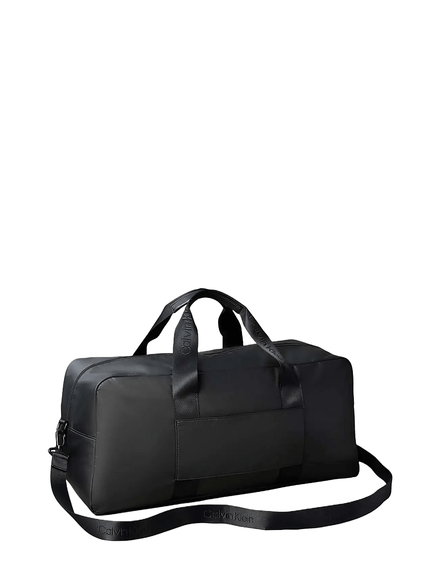 Calvin Klein - RUBBERIZED MEDIUM WEEKENDER - duffel reisikotid - black - 2