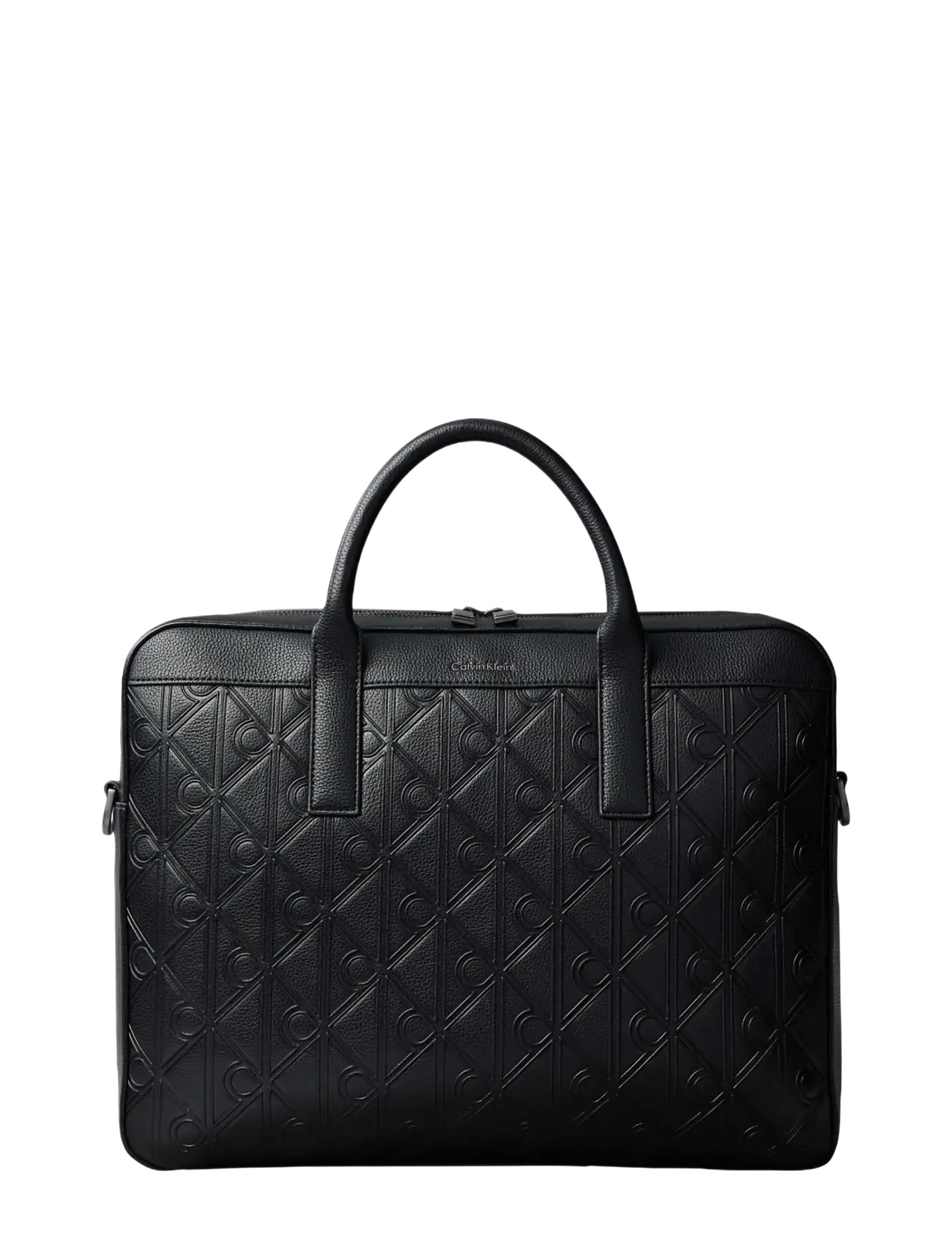 Calvin Klein - EMBLEM AOP DEBOSS COMMUTER - black - 1