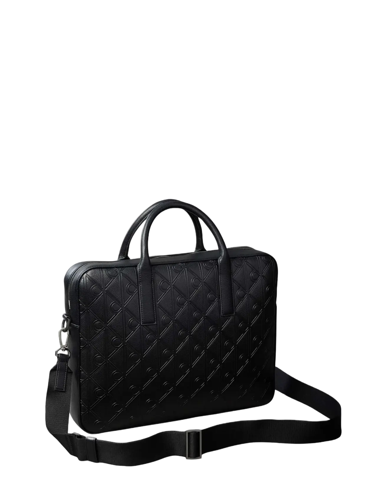 Calvin Klein - EMBLEM AOP DEBOSS COMMUTER - black - 2