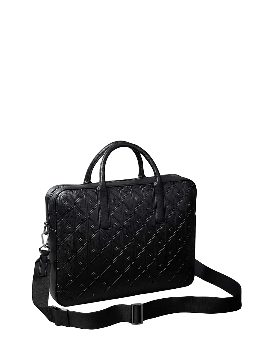 Calvin Klein - EMBLEM AOP DEBOSS COMMUTER - shop efter anledning - black - 2