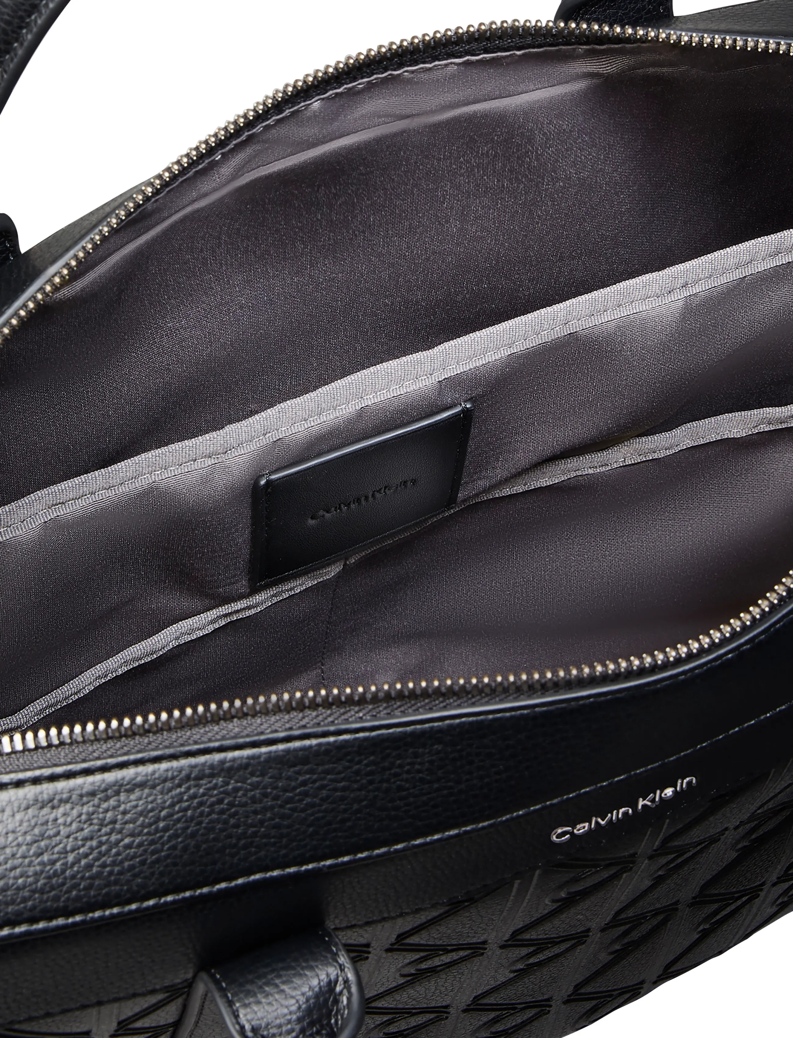 Calvin Klein - EMBLEM AOP DEBOSS COMMUTER - black - 3