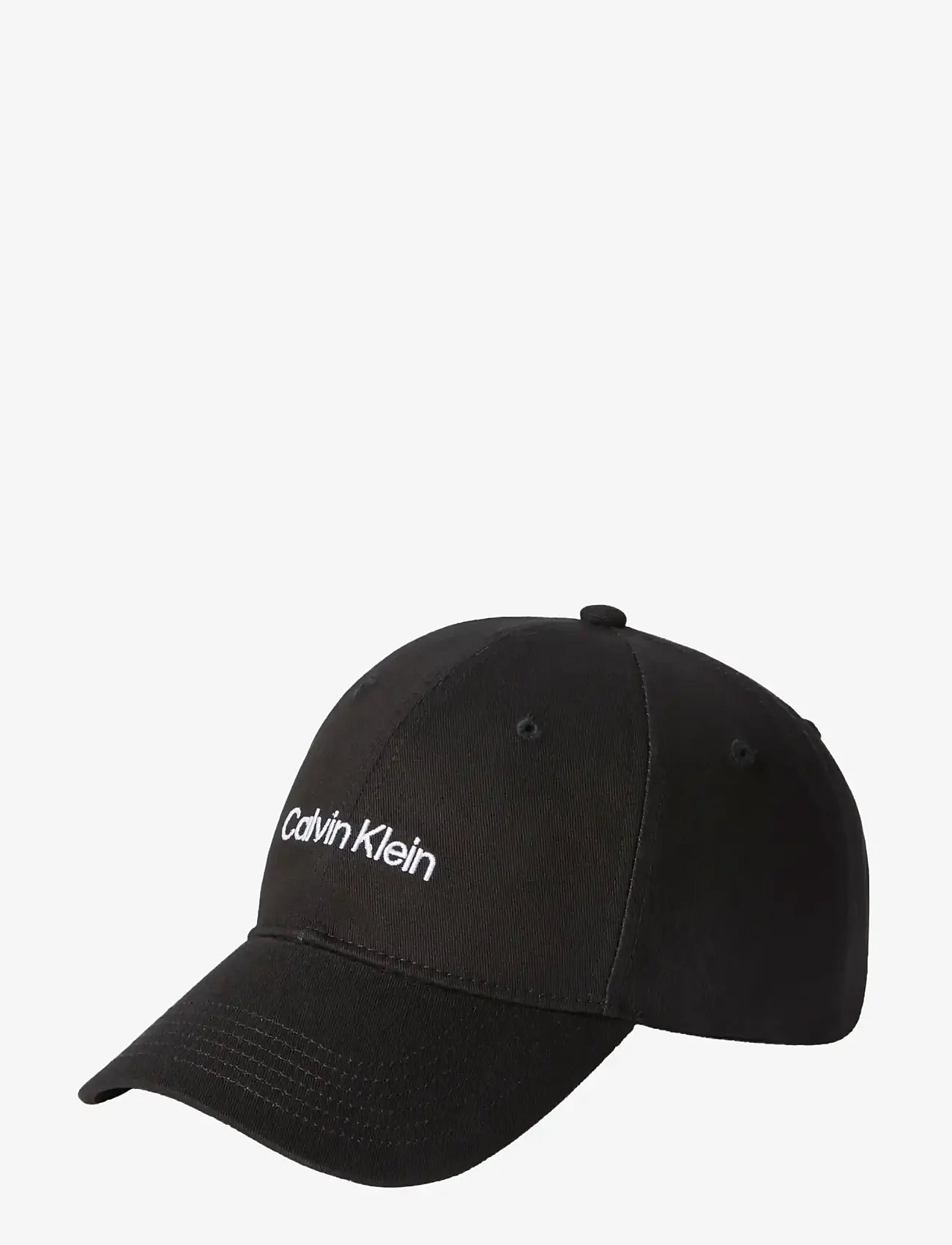Calvin Klein - LOGO EMBROIDERY BASEBALL CAP - caps - black  bright white - 0