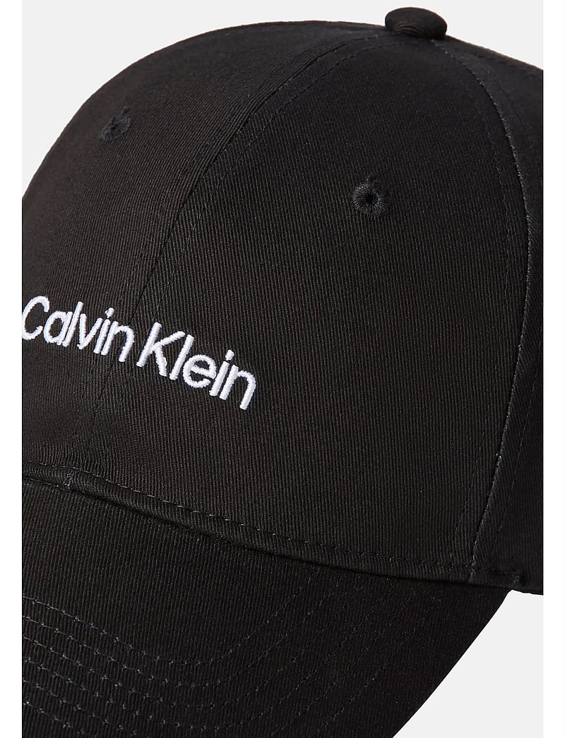Calvin Klein - LOGO EMBROIDERY BASEBALL CAP - caps - black bright white - 2