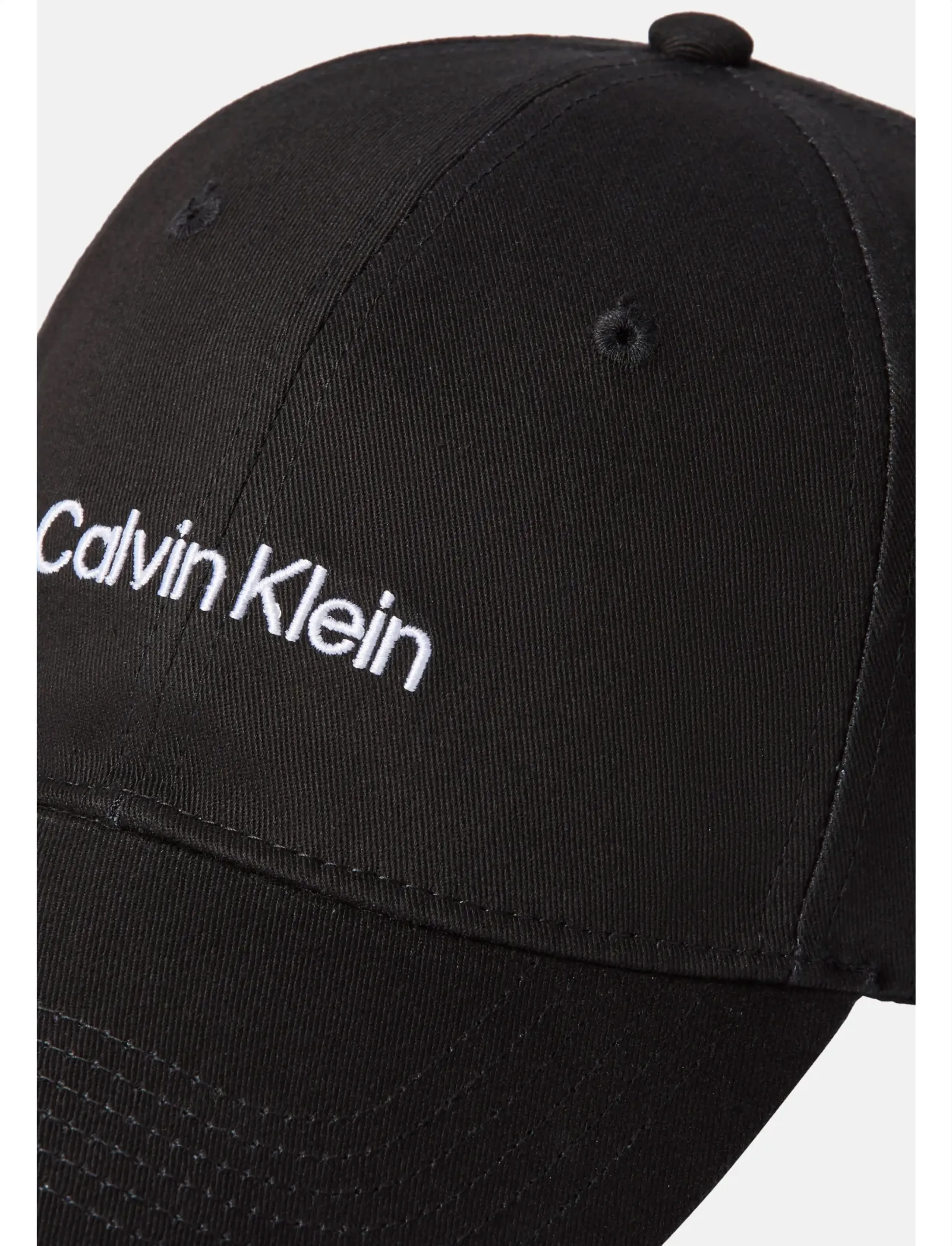 Calvin Klein - TITLECASE EMBROIDERY CAP - nokamütsid - black  bright white - 2