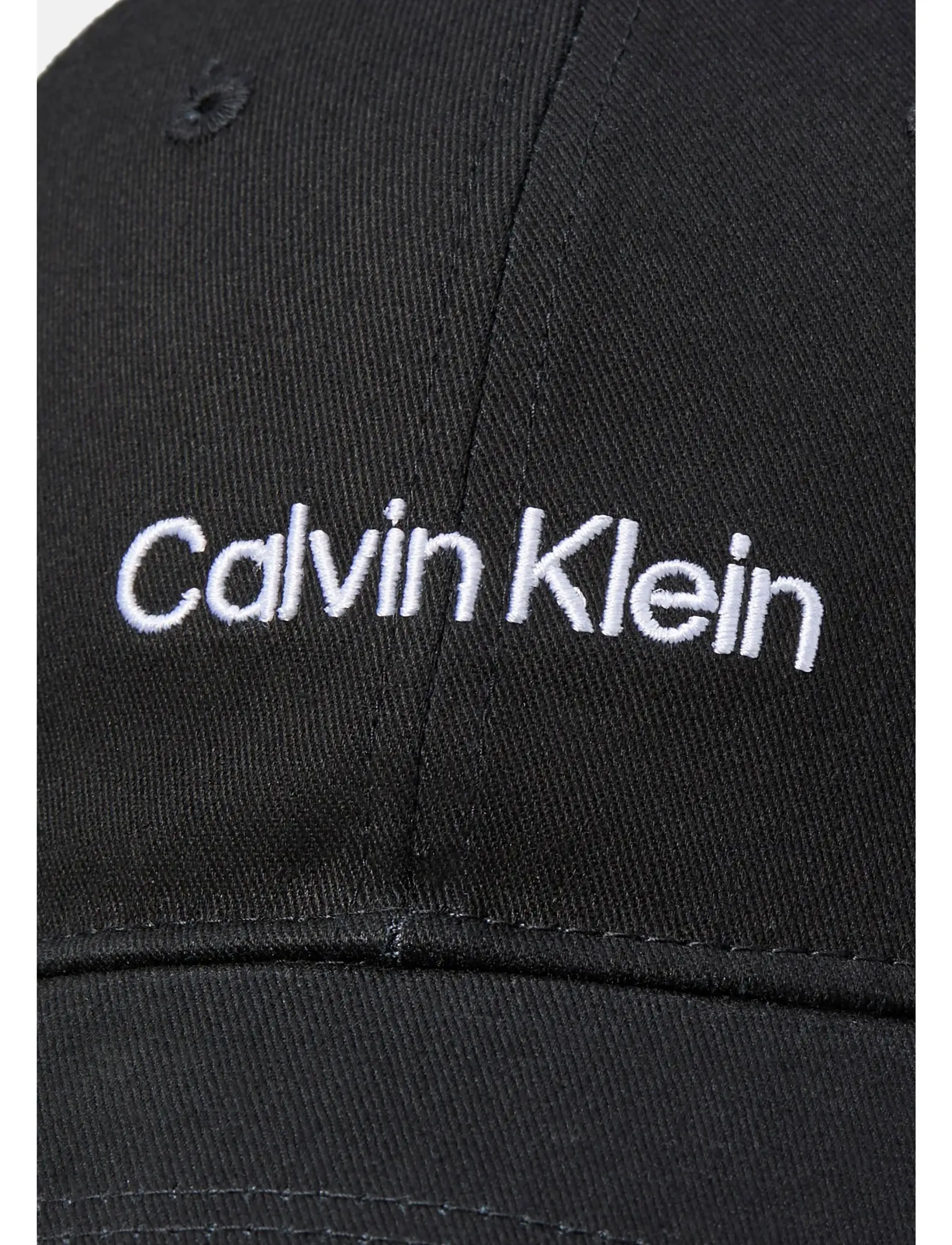 Calvin Klein - TITLECASE EMBROIDERY CAP - nokamütsid - black  bright white - 3