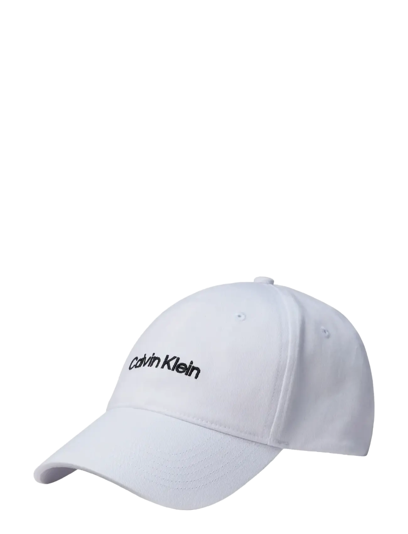 LOGO EMBROIDERY BASEBALL CAP - BRIGHT WHITE  BLACK