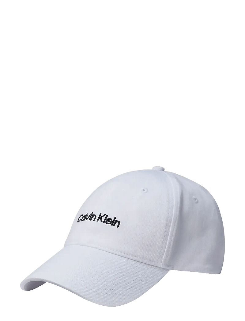 Calvin Klein - LOGO EMBROIDERY BASEBALL CAP - kasketter - bright white black - 0