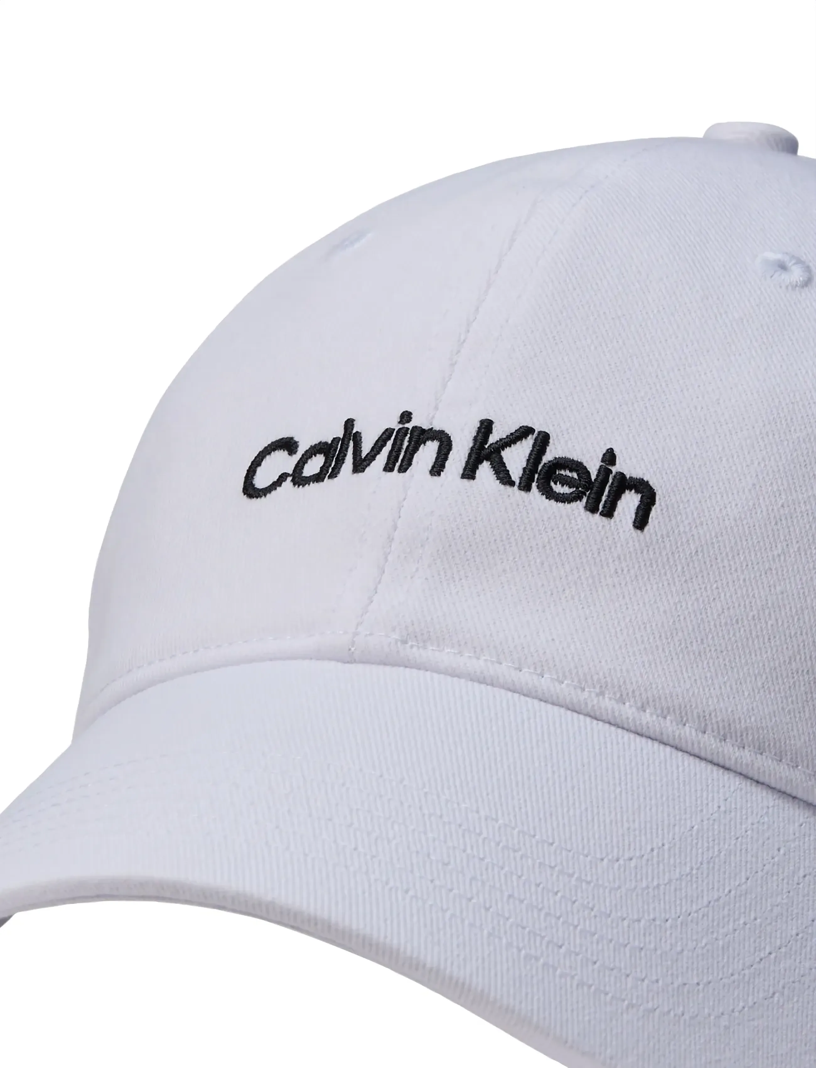 Calvin Klein - TITLECASE EMBROIDERY CAP - caps - bright white  black - 3