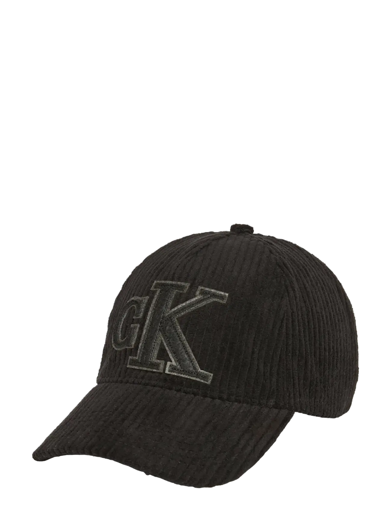Calvin Klein FELT MONOGRAM PATCH CAP - Accessoarer - BLACK / black