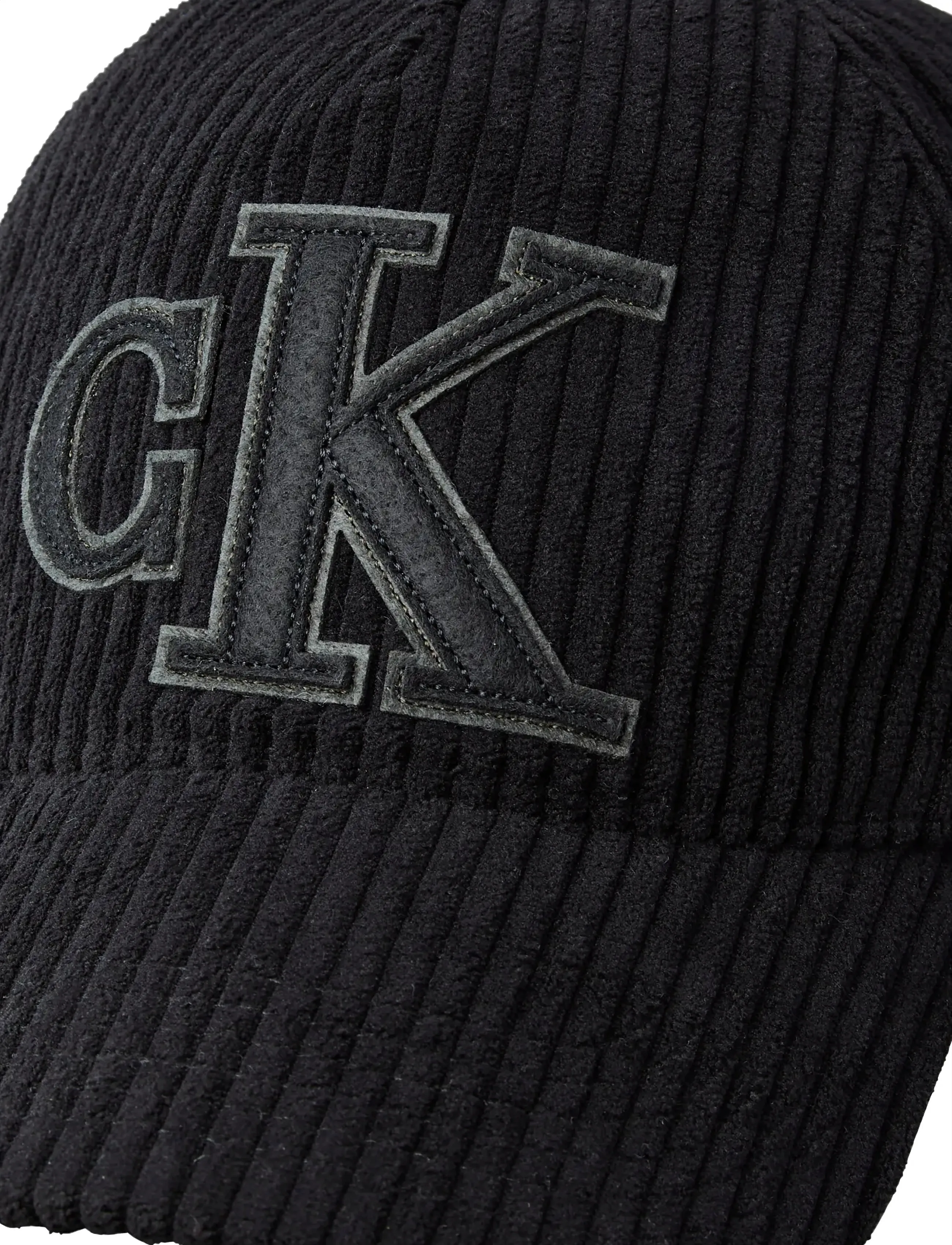 Calvin Klein - FELT MONOGRAM PATCH CAP - kappen - black - 3