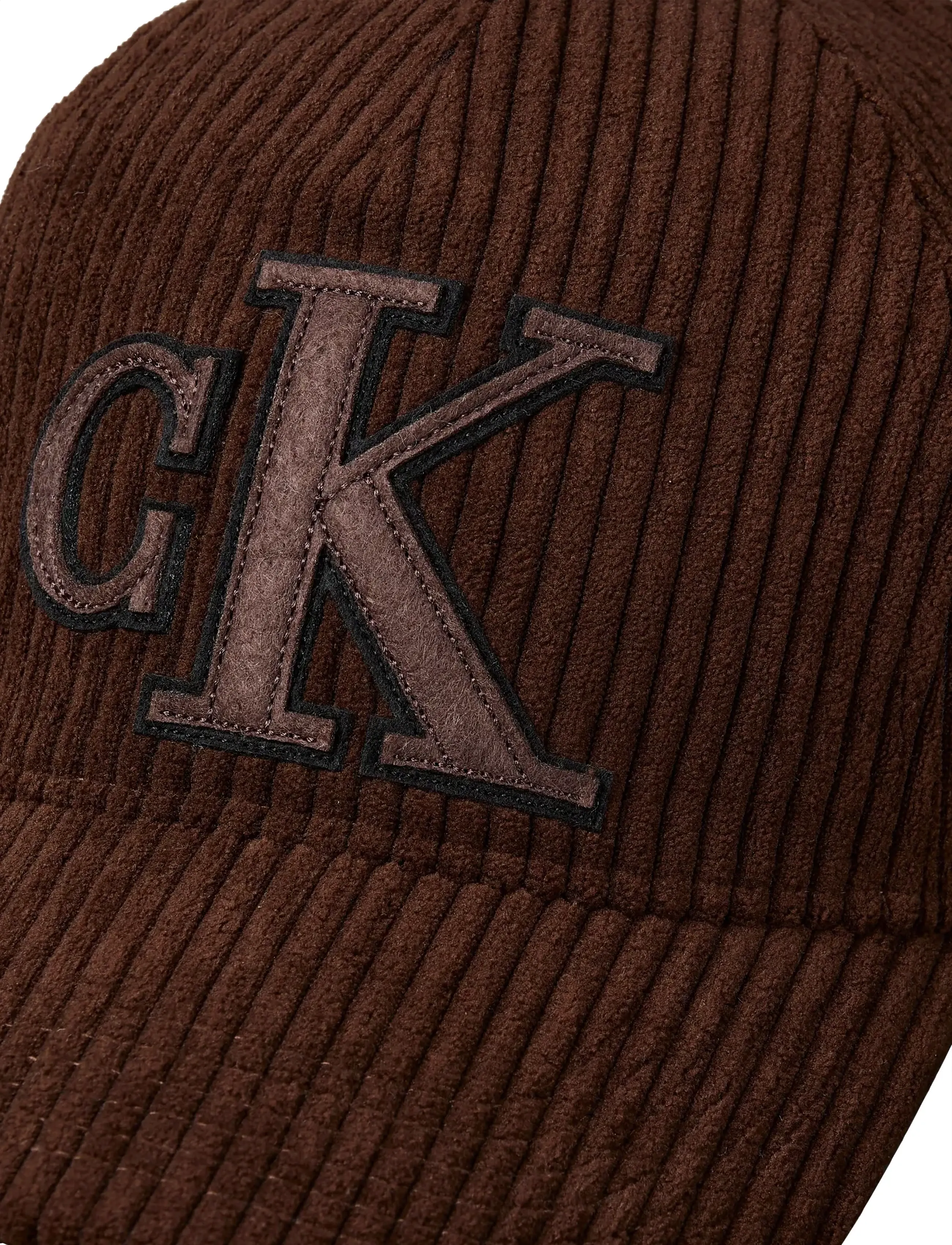 Calvin Klein - FELT MONOGRAM PATCH CAP - die niedrigsten preise - chocolate martini - 3