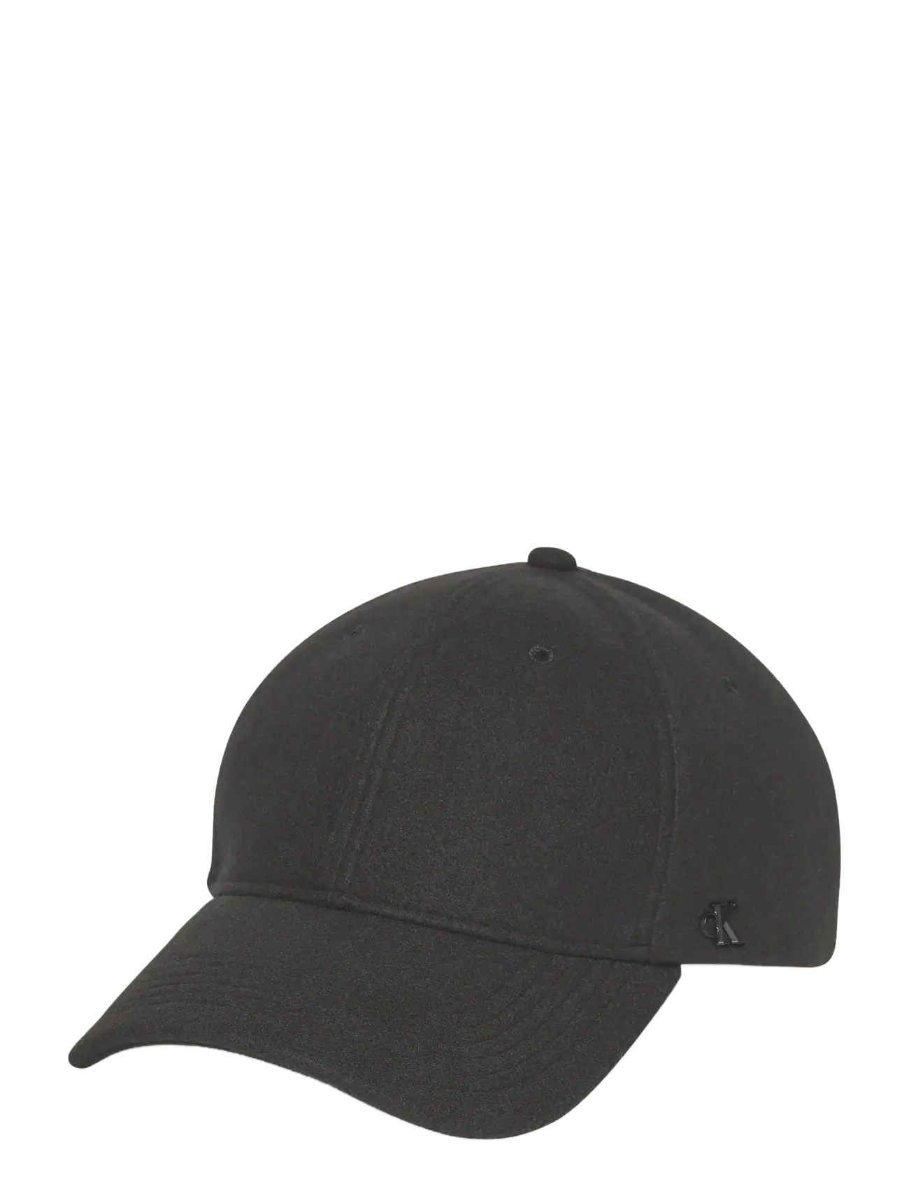 CALVIN KLEIN Felt W Metal Plaque Basecap Schwarz - One Size - Herren