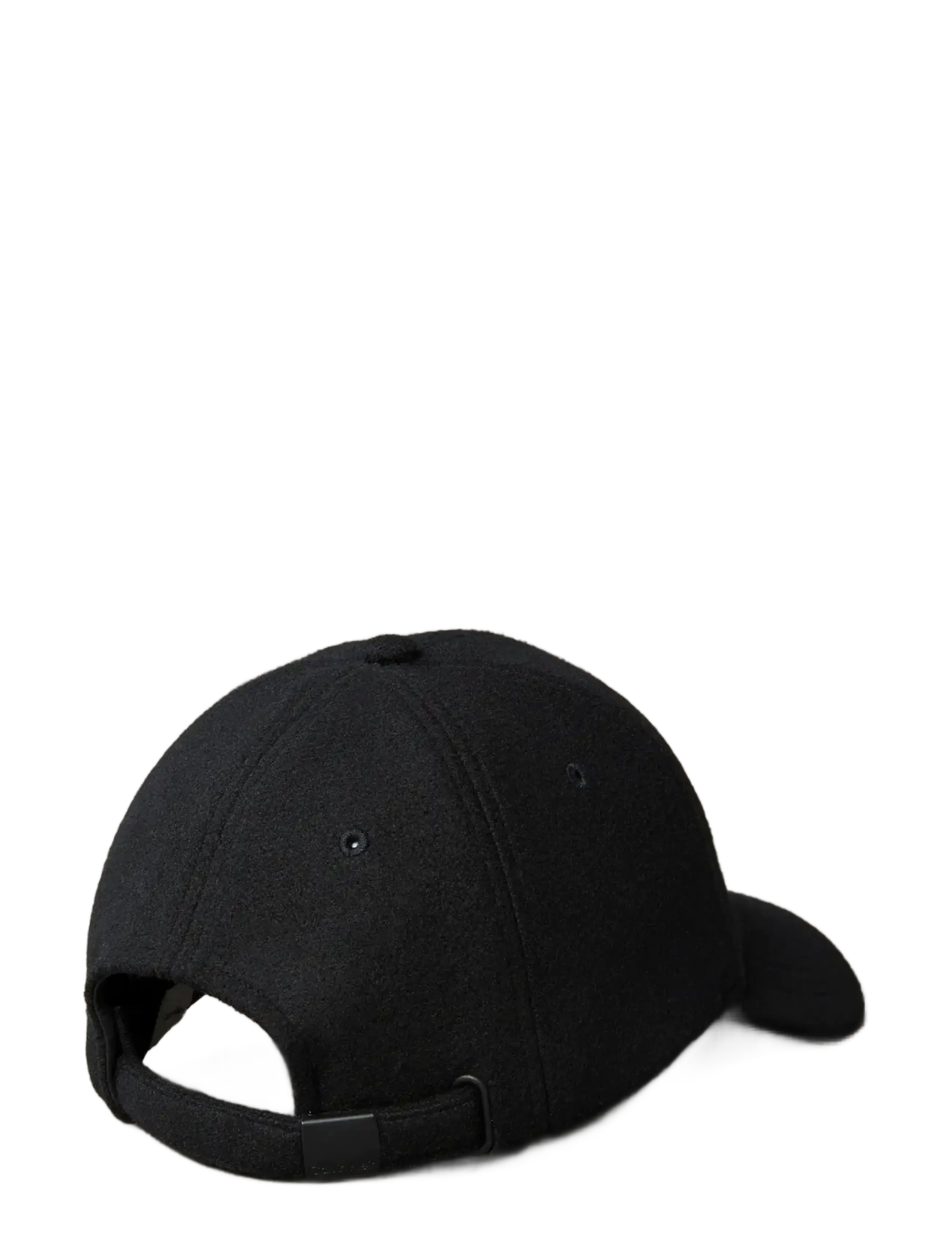Calvin Klein - FELT w METAL PLAQUE CAP - kappen - black - 1