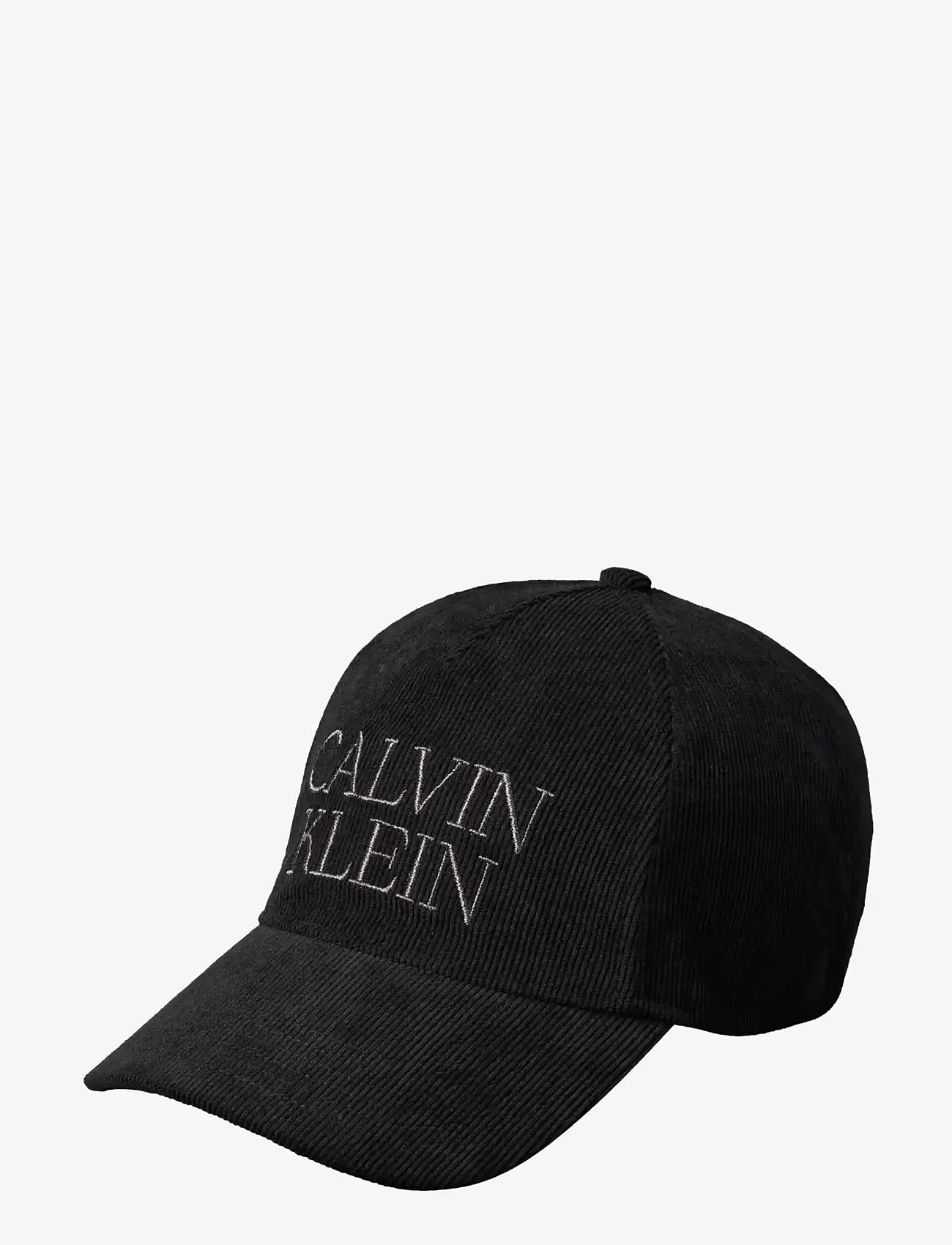Calvin Klein - CORDUROY GRAPHIC 5 PANEL CAP - caps - black - 1