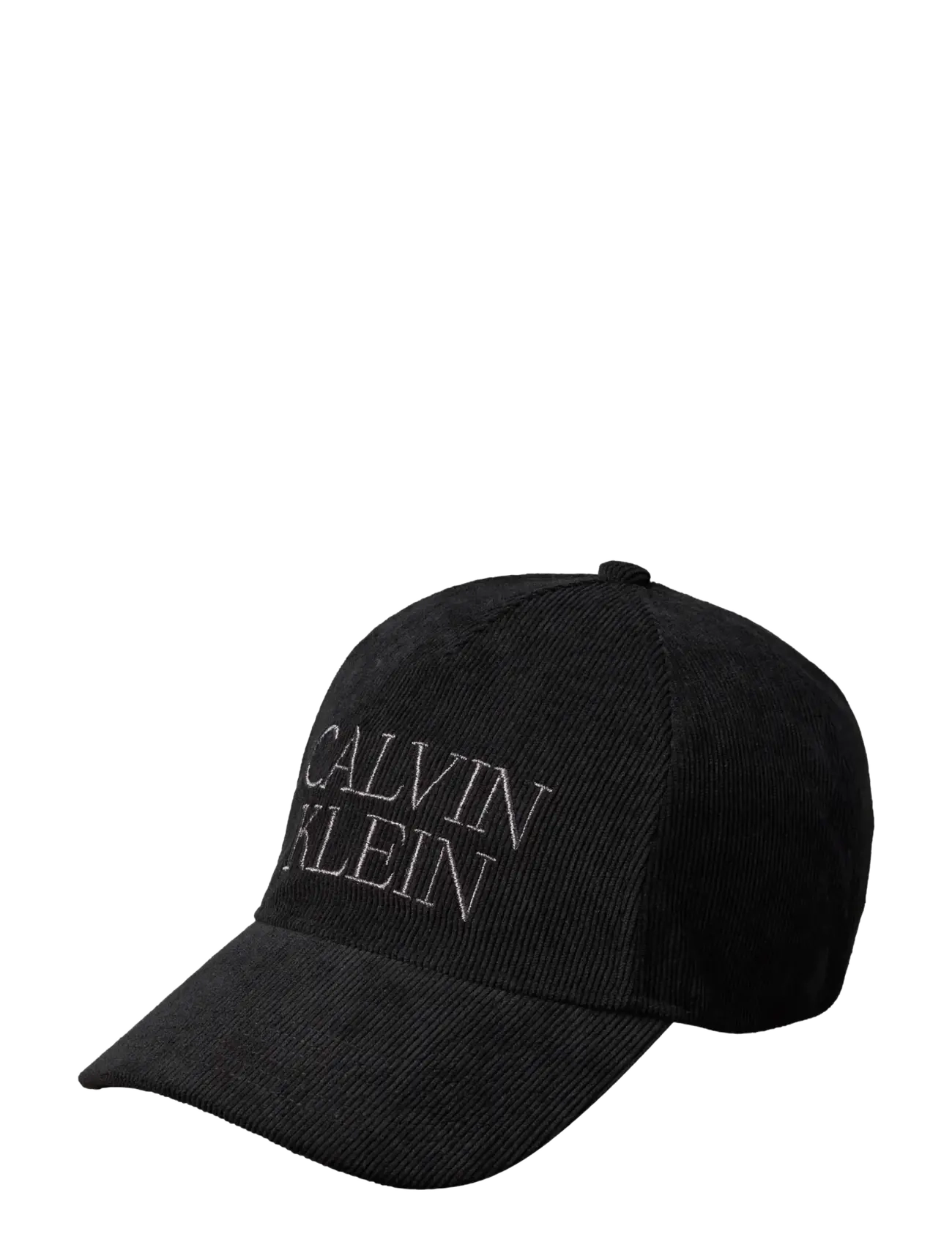 Calvin Klein CORDUROY GRAPHIC 5 PANEL CAP - Kasketter - BLACK / black