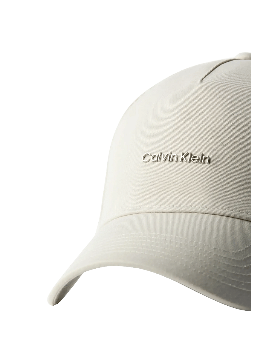 Calvin Klein - COTON TWILL STANDARD LOGO HW CAP - nokamütsid - stony beige - 2