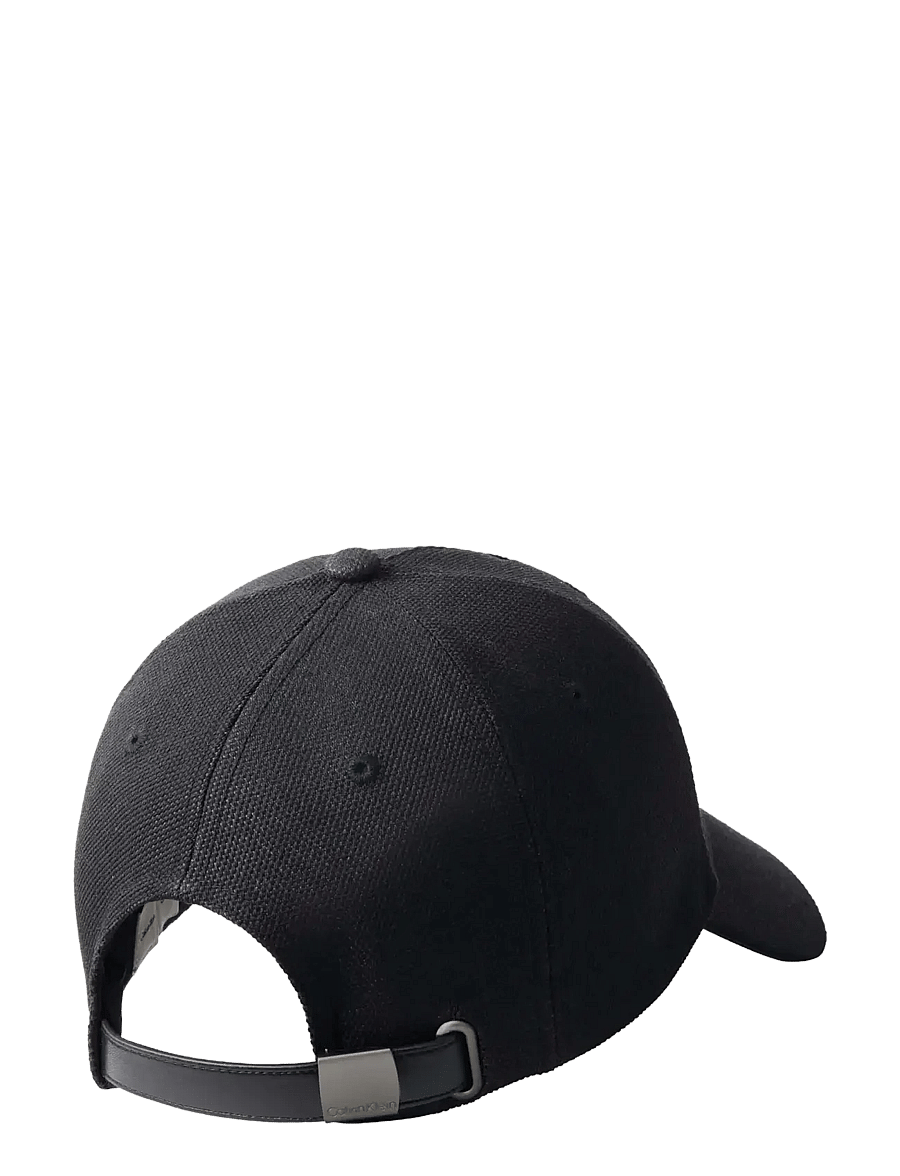 Calvin Klein - CANVAS/PU STANDARD LOGO CAP - kepsar - black - 1