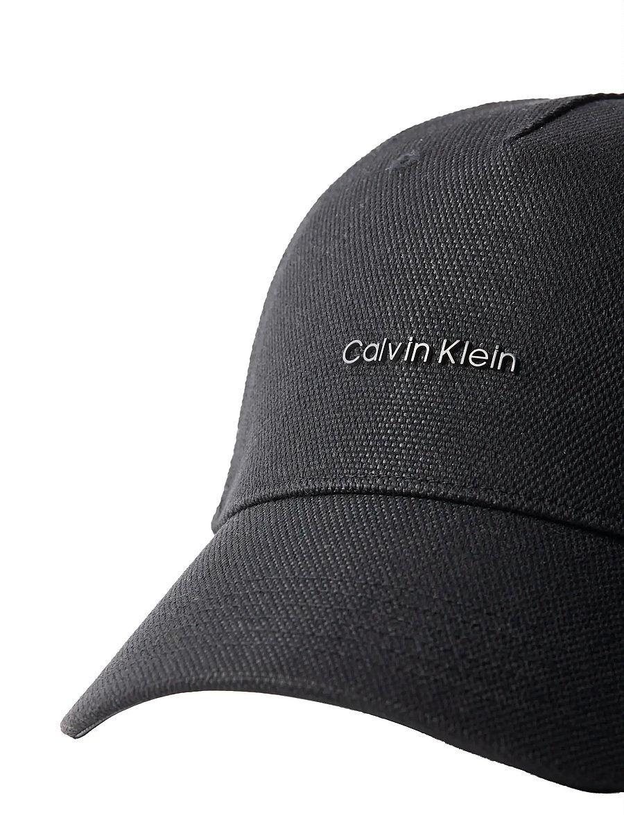 Calvin Klein - CANVAS/PU STANDARD LOGO CAP - kepsar - black - 2