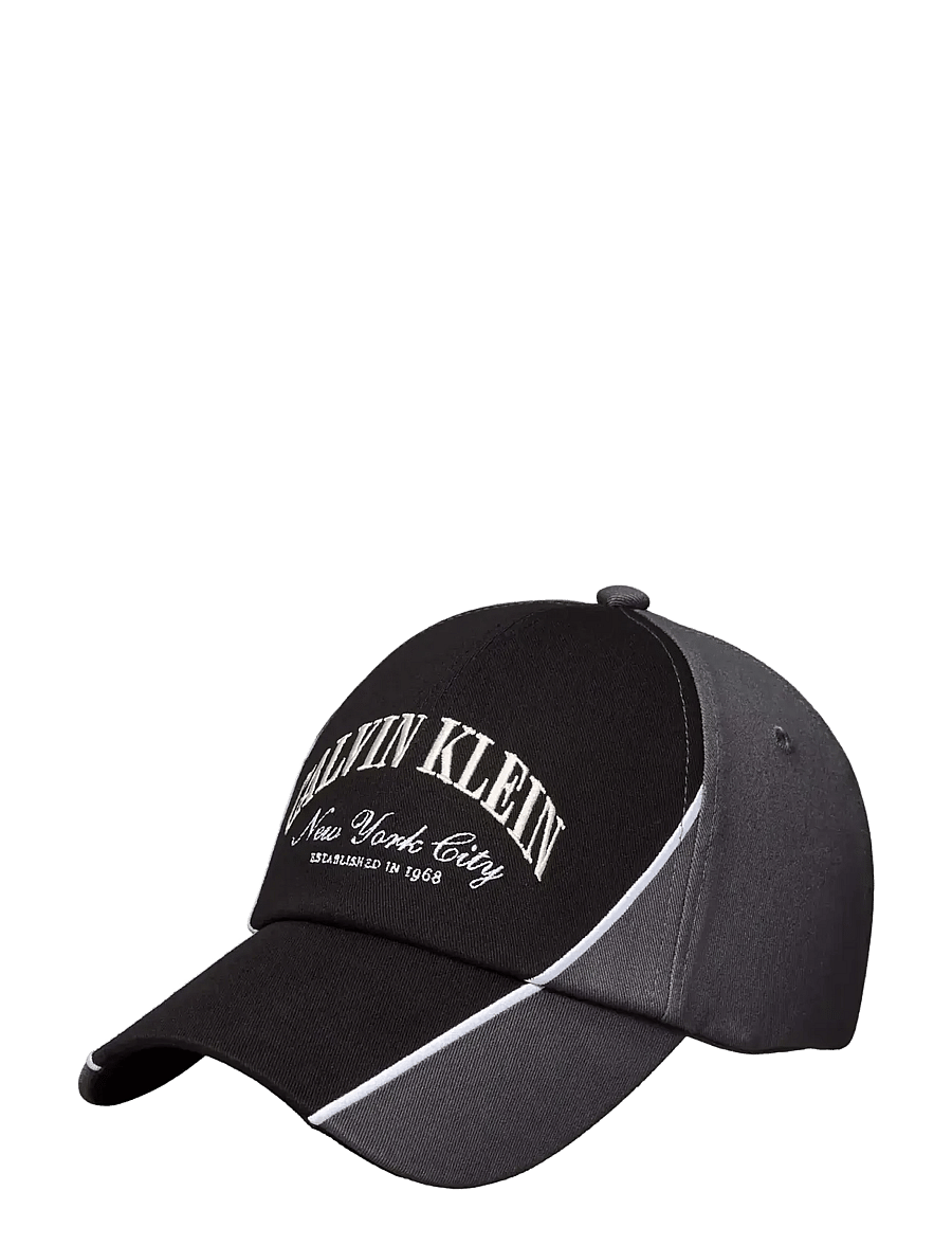 Calvin Klein - TWO TONE SEASONAL GRAPHIC CAP - nokamütsid - black - 0