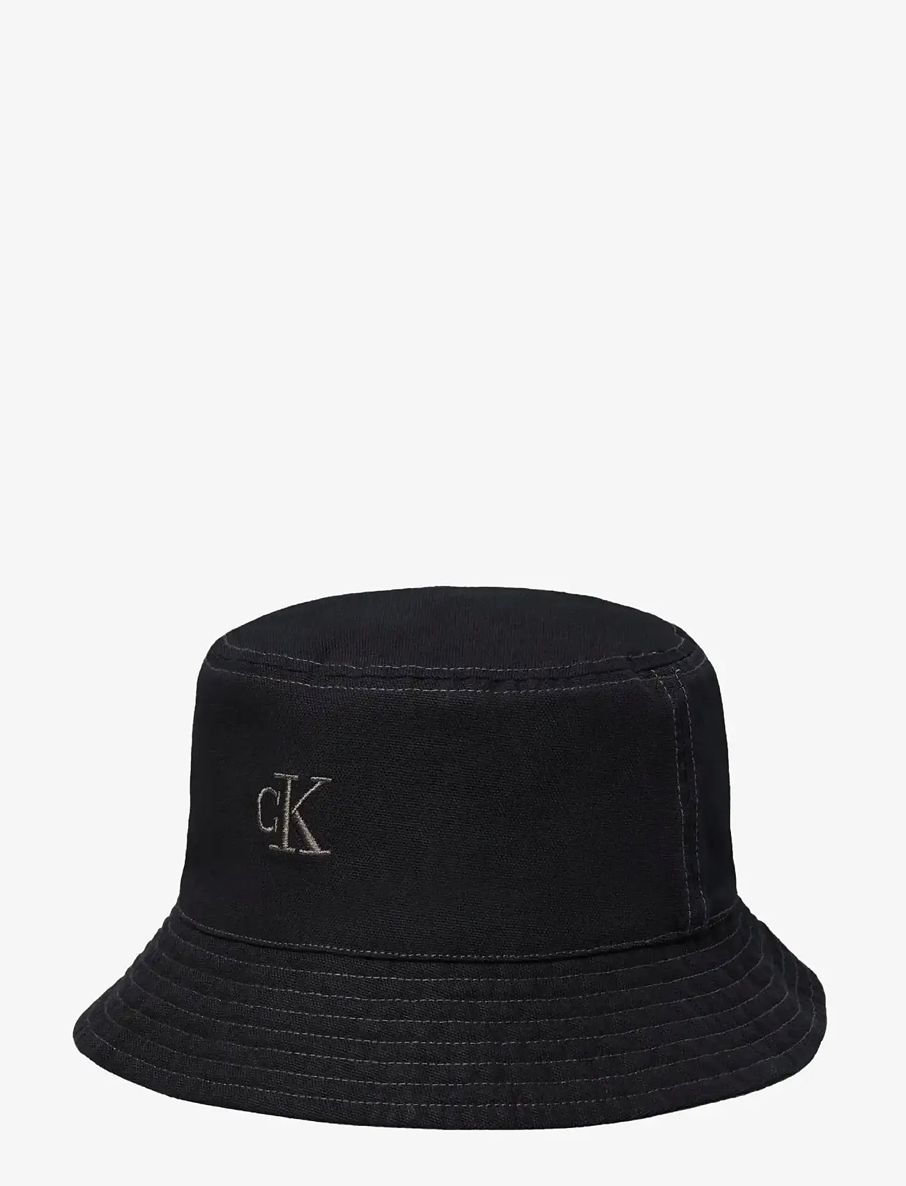 Calvin Klein - WASHED MATERIAL REV﻿ERSIBLE BUCK - bucket mütsid - black - 0
