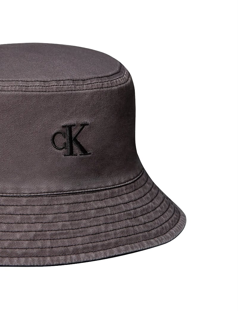 Calvin Klein - WASHED MATERIAL REVERSIBLE BUCK - bucket mütsid - black - 2