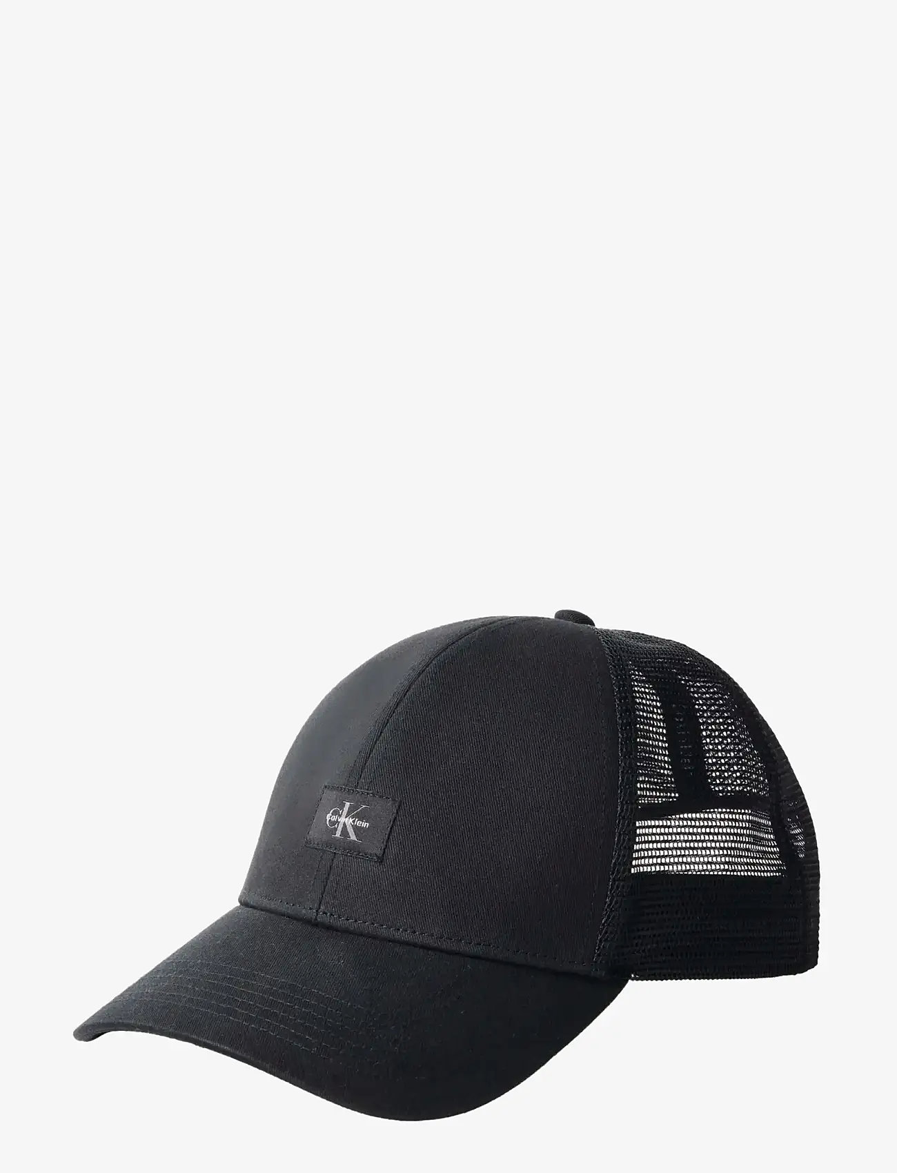 Calvin Klein - MONOLOGO WOVEN PATCH TRUCKER - caps - black - 0