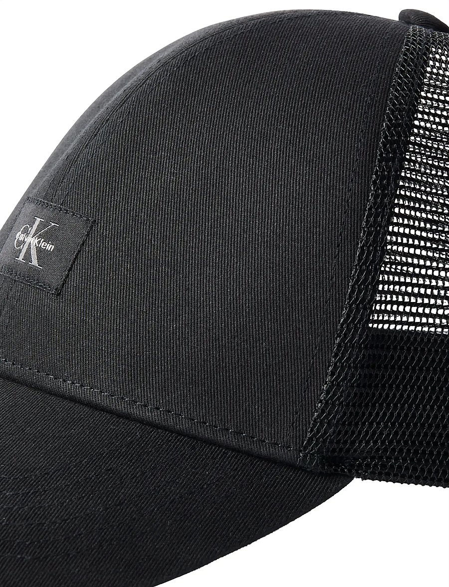 Calvin Klein - MONOLOGO WOVEN PATCH TRUCKER - caps - black - 2