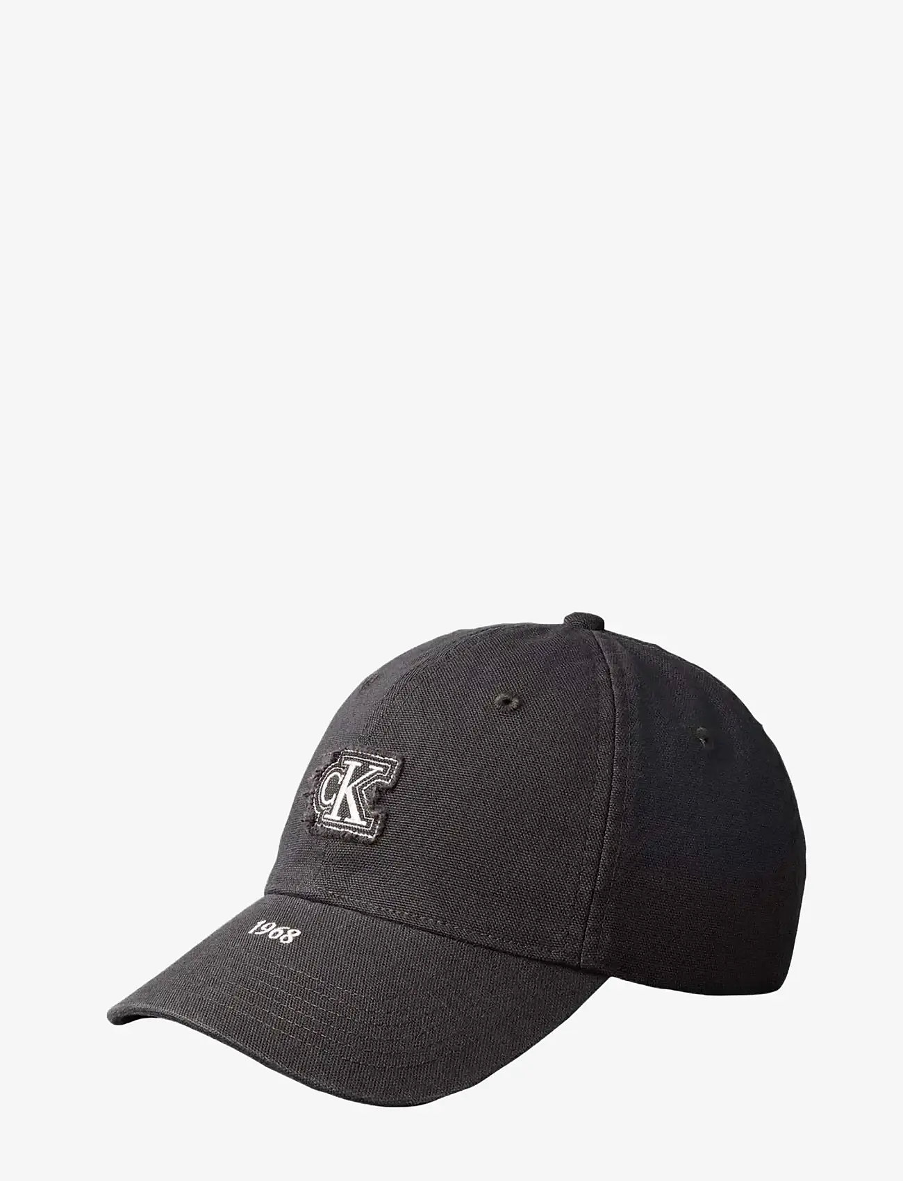 Calvin Klein - WASHED COTTON CANVAS SMALL FRAYE - kasketter - pirate black - 0