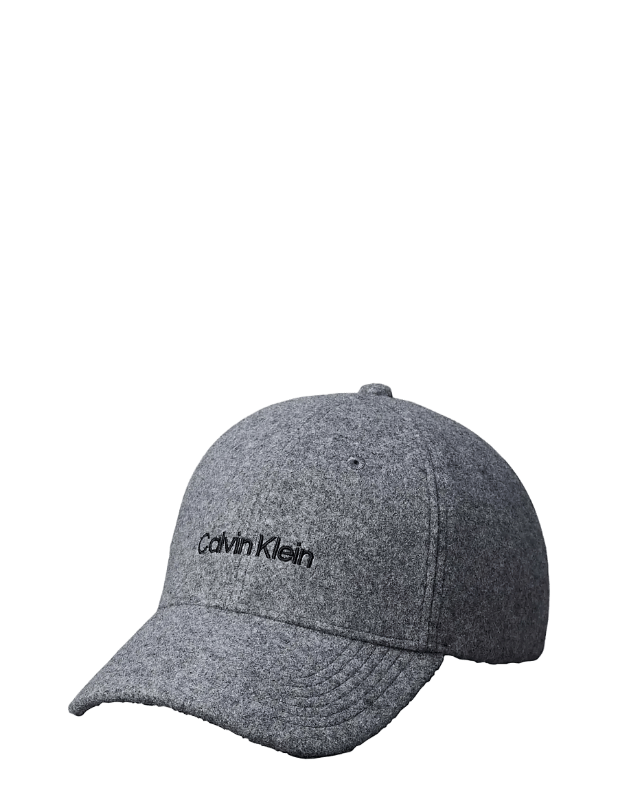 Calvin Klein - EMBROIDERED TITLECASE LOGO FELT - kappen - alloy heather - 0