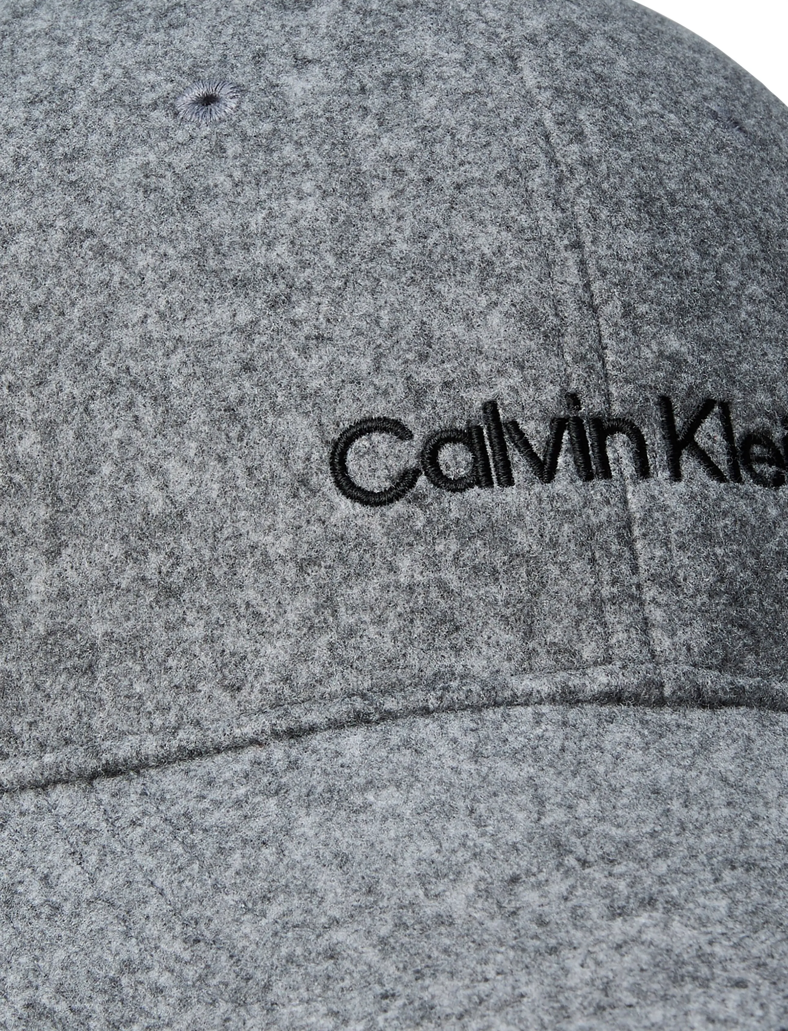 Calvin Klein - EMBROIDERED TITLECASE LOGO FELT - alloy heather - 2