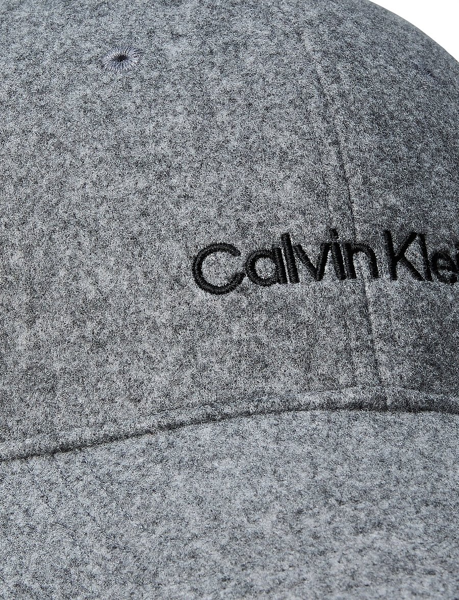 Calvin Klein - EMBROIDERED TITLECASE LOGO FELT - kappen - alloy heather - 2