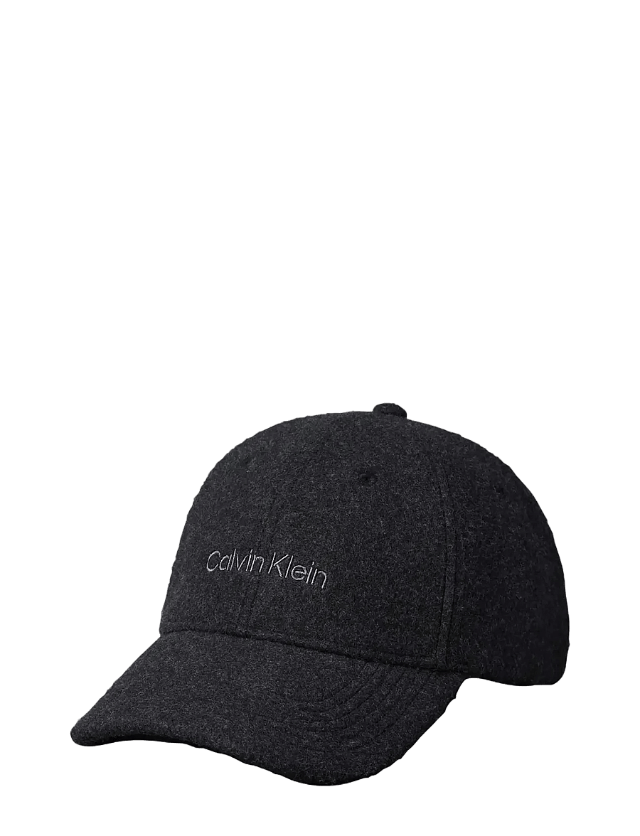 Calvin Klein - EMB TITLECASE LOGO FELT CAP - kappen - black heather - 0