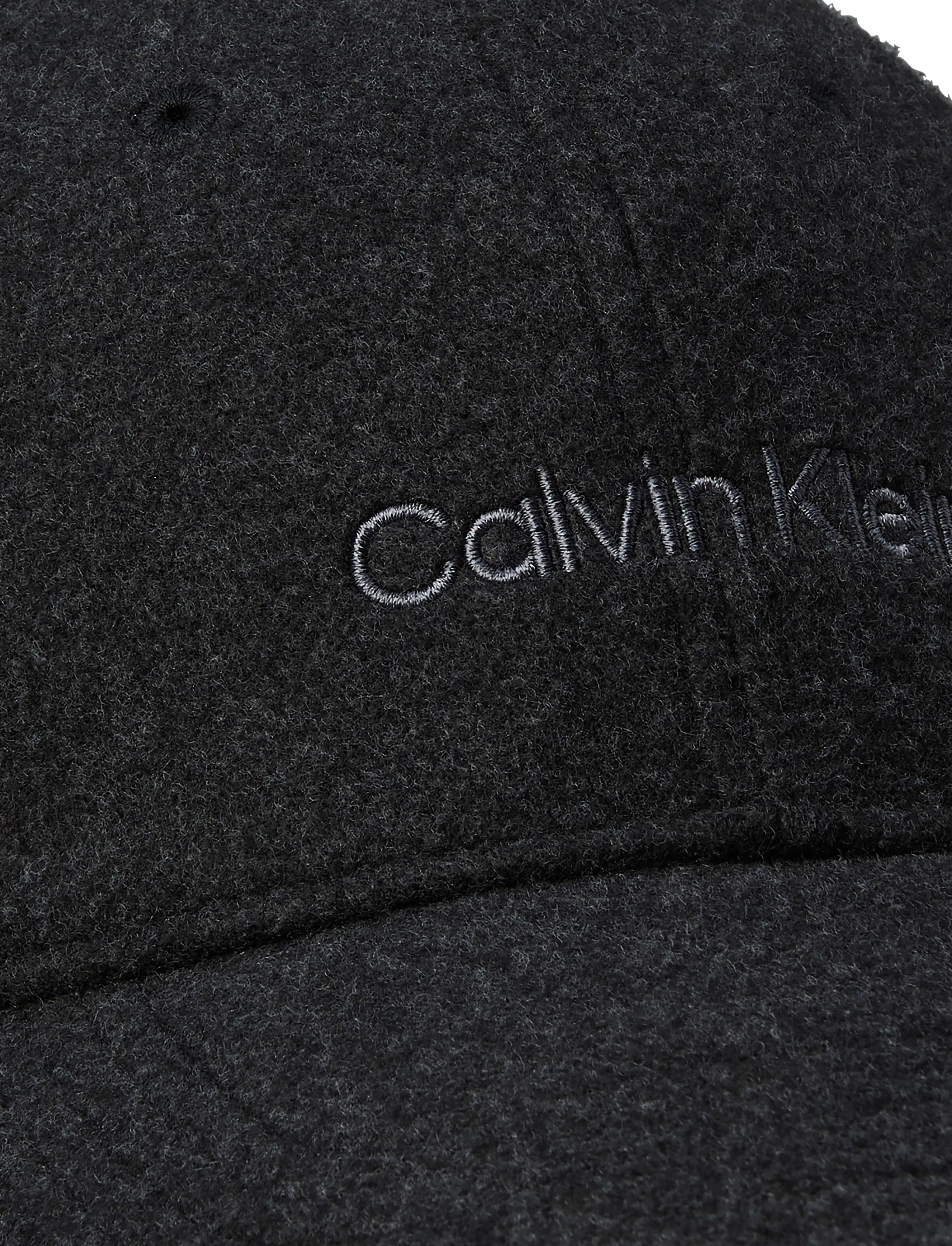 Calvin Klein - EMB TITLECASE LOGO FELT CAP - kappen - black heather - 2