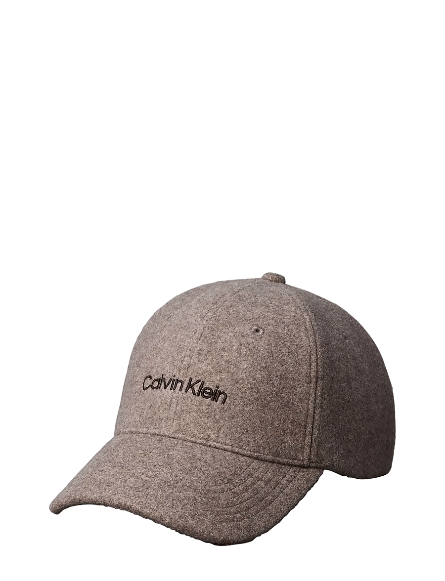 Calvin Klein - EMB TITLECASE LOGO FELT CAP - kappen - demitasse heather - 0