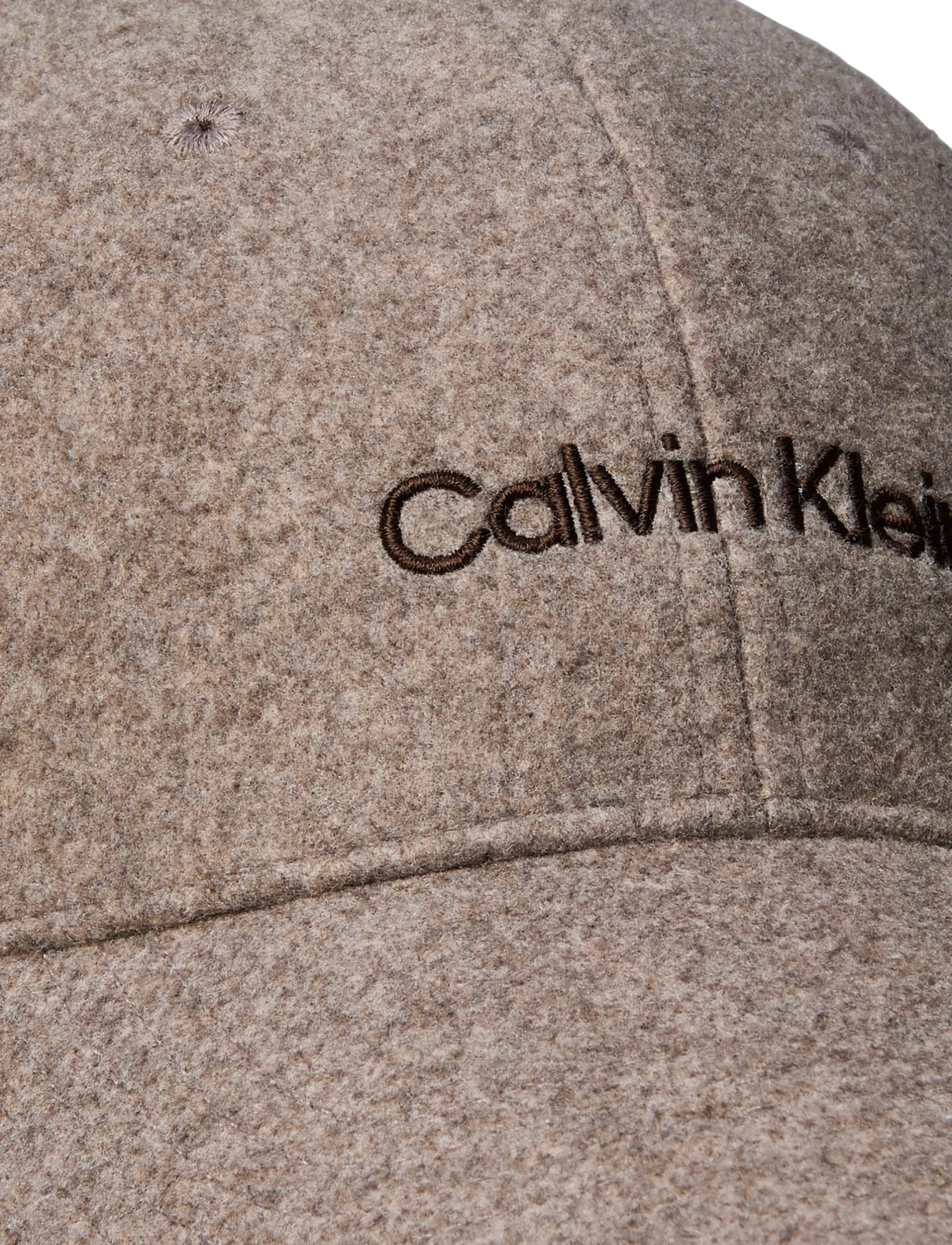 Calvin Klein - EMB TITLECASE LOGO FELT CAP - kappen - demitasse heather - 2