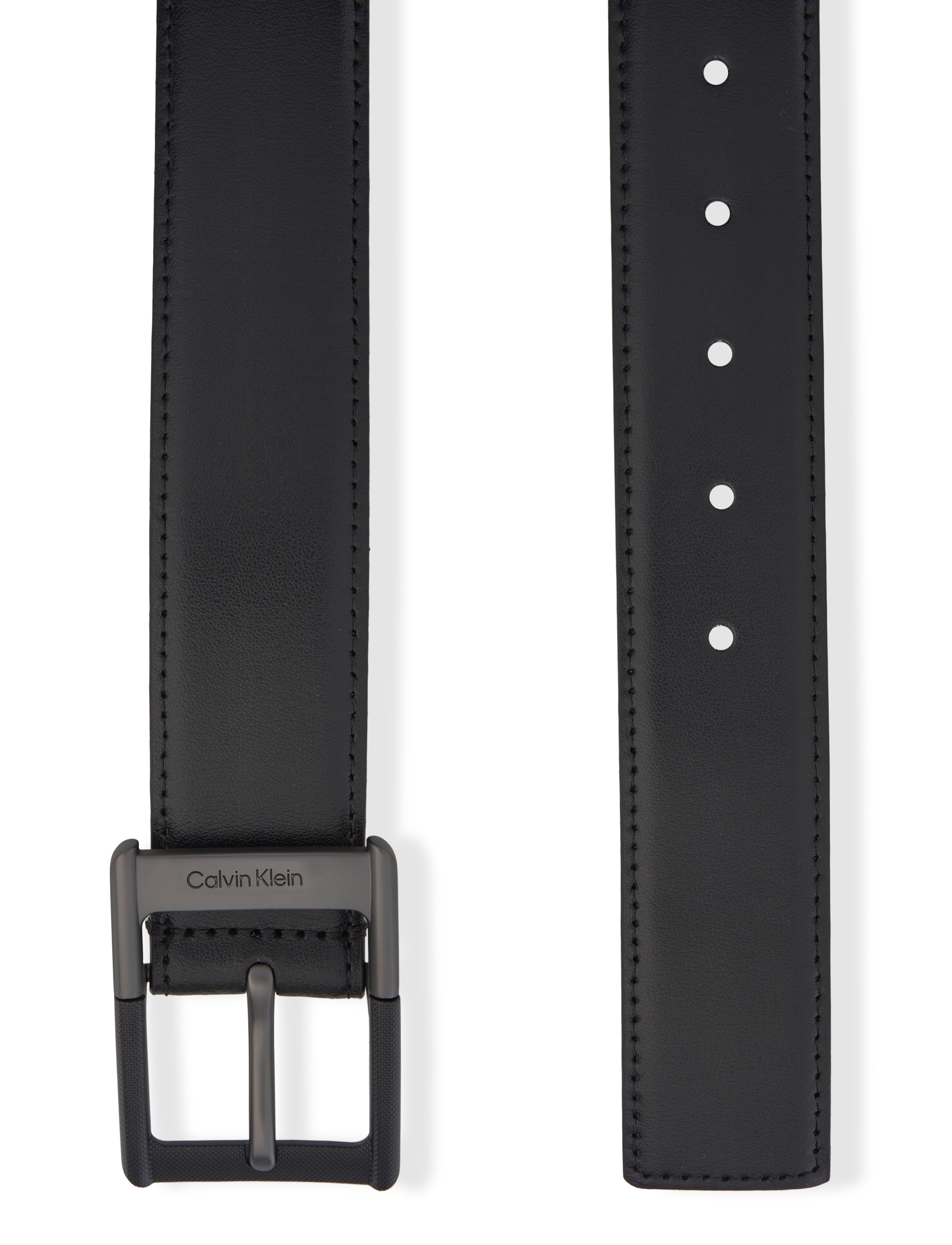 Calvin Klein - CLASSIC BUCKLE BELT 38MM - black black & matte gunmetal - 1