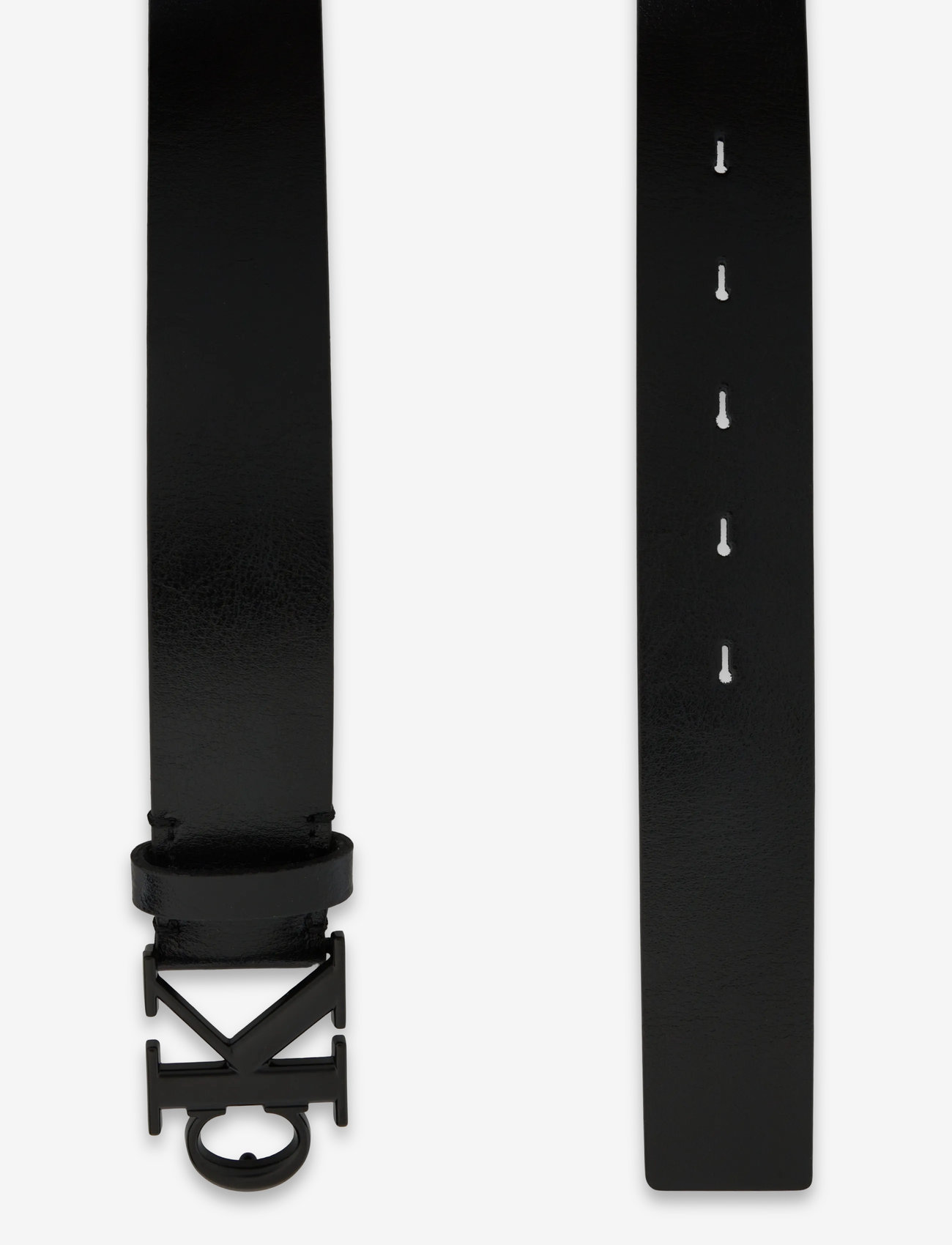 Calvin Klein - MONOGRAM BUCKLE 35MM - klassiska skärp - black matte black - 1