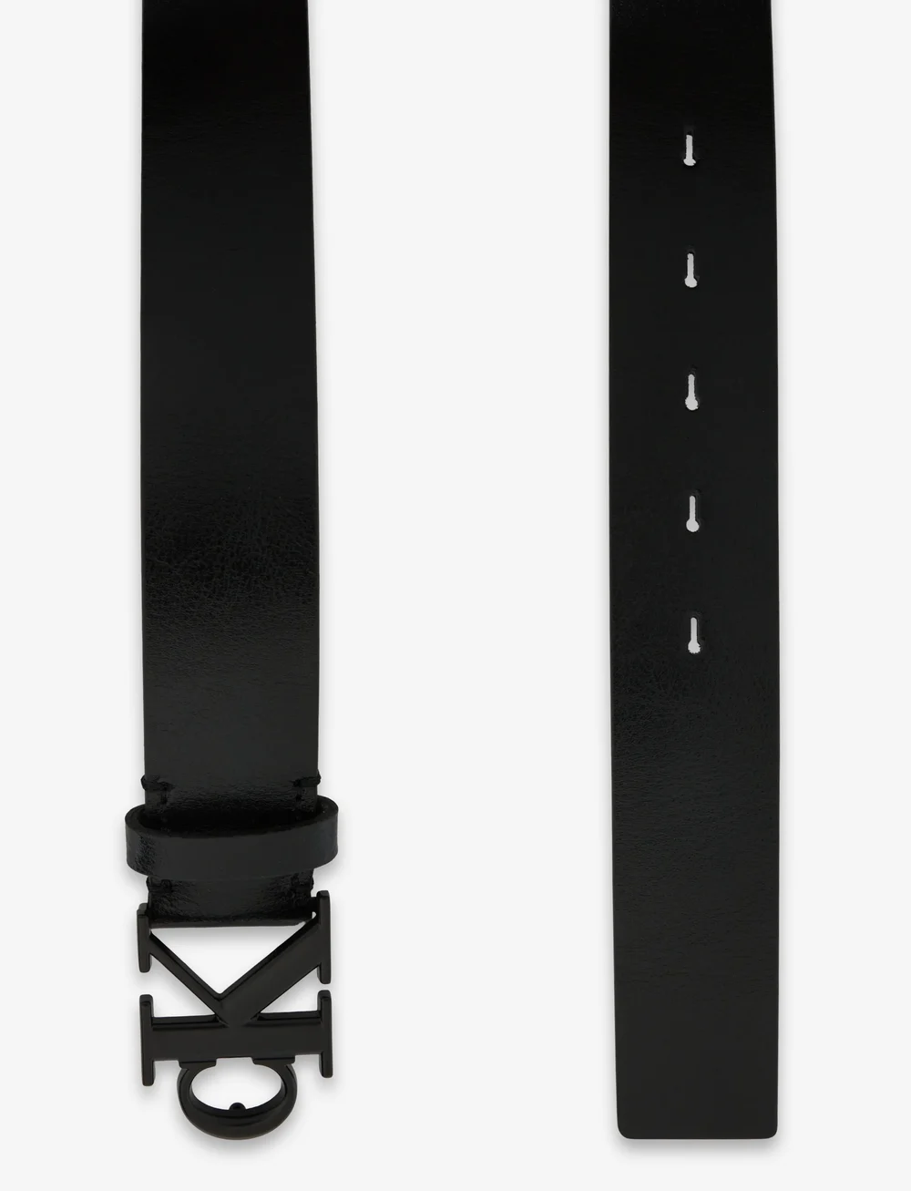 Calvin Klein - CK BUCKLE TUMBLED 35MM - klassiska skärp - black matte black - 1