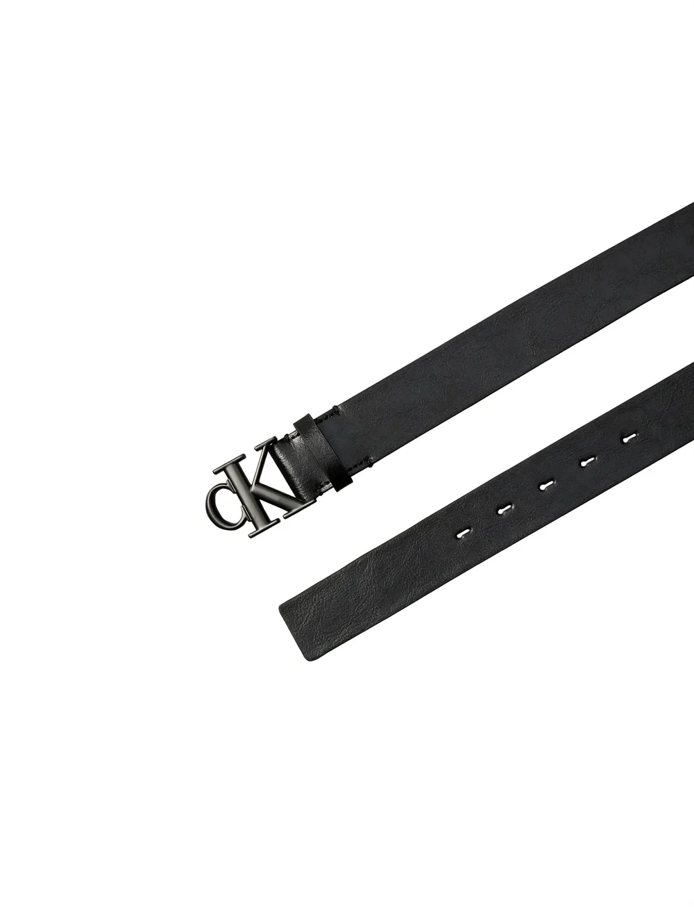 Calvin Klein - CK BUCKLE TUMBLED 35MM - klassiska skärp - black matte black - 4