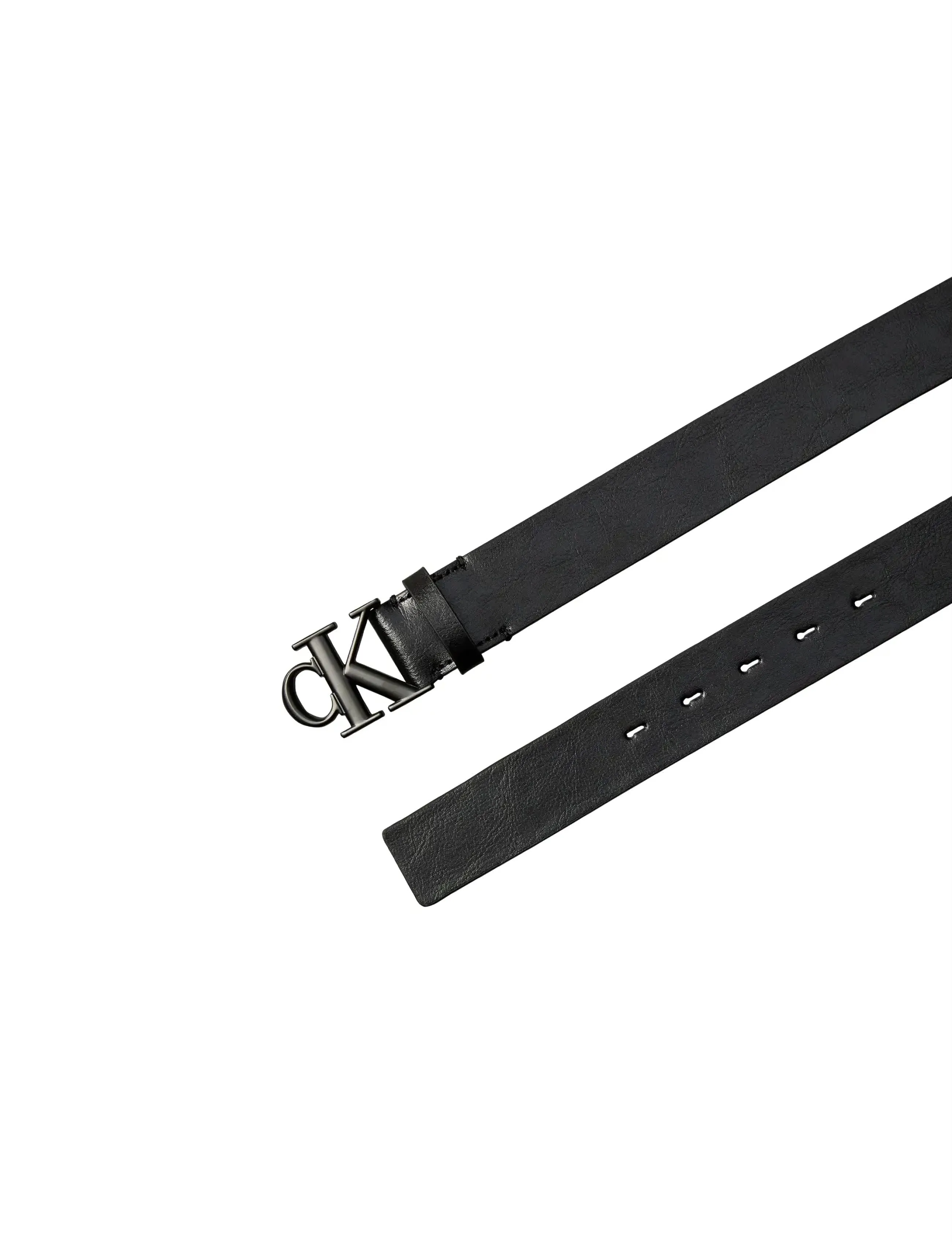 Calvin Klein - CK BUCKLE TUMBLED 35MM - klassiske belter - black matte black - 4