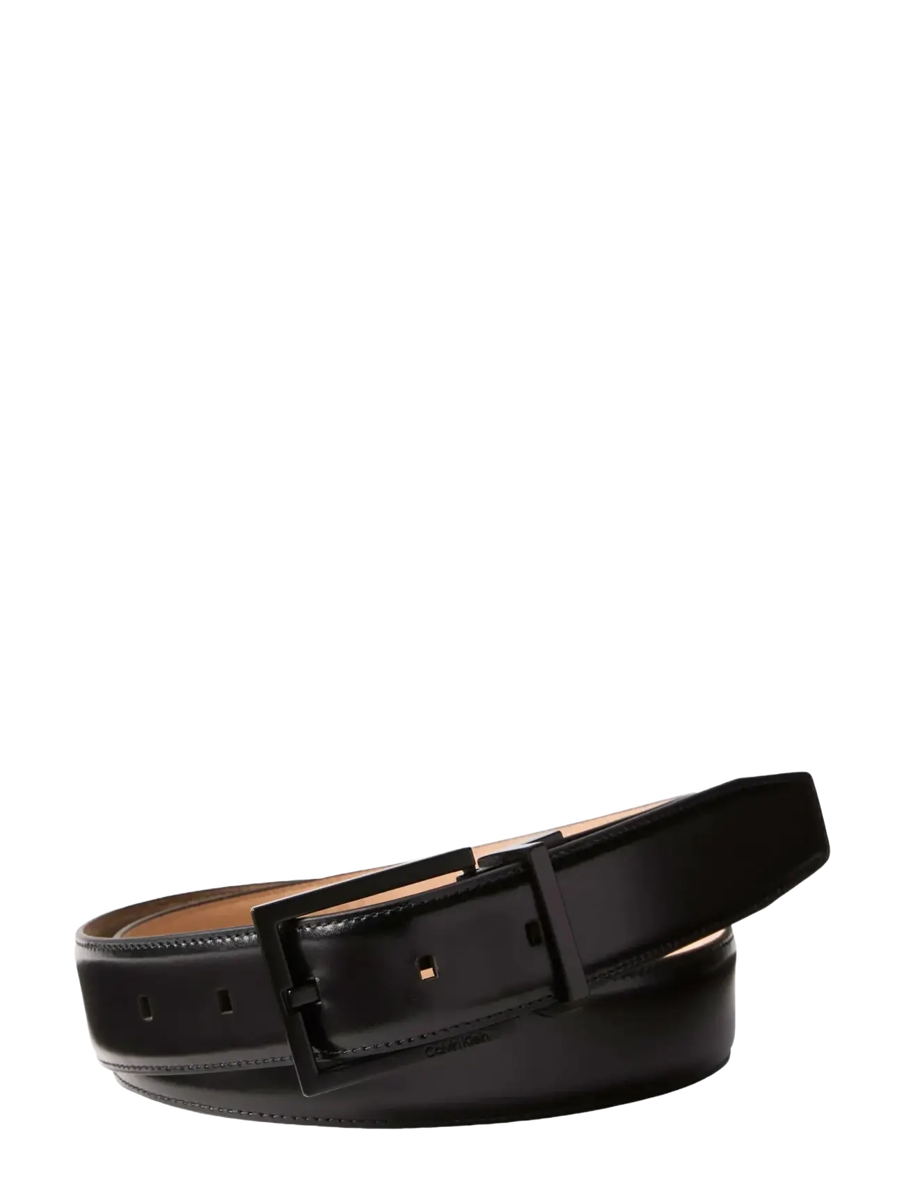 SQUARE BUCKLE SMOOTH 32MM ADJ - BLACK MATTE BLACK