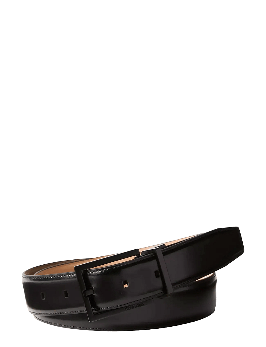 Calvin Klein - SQUARE BUCKLE 32MM ADJ - klassikalised vööd - black matte black - 0