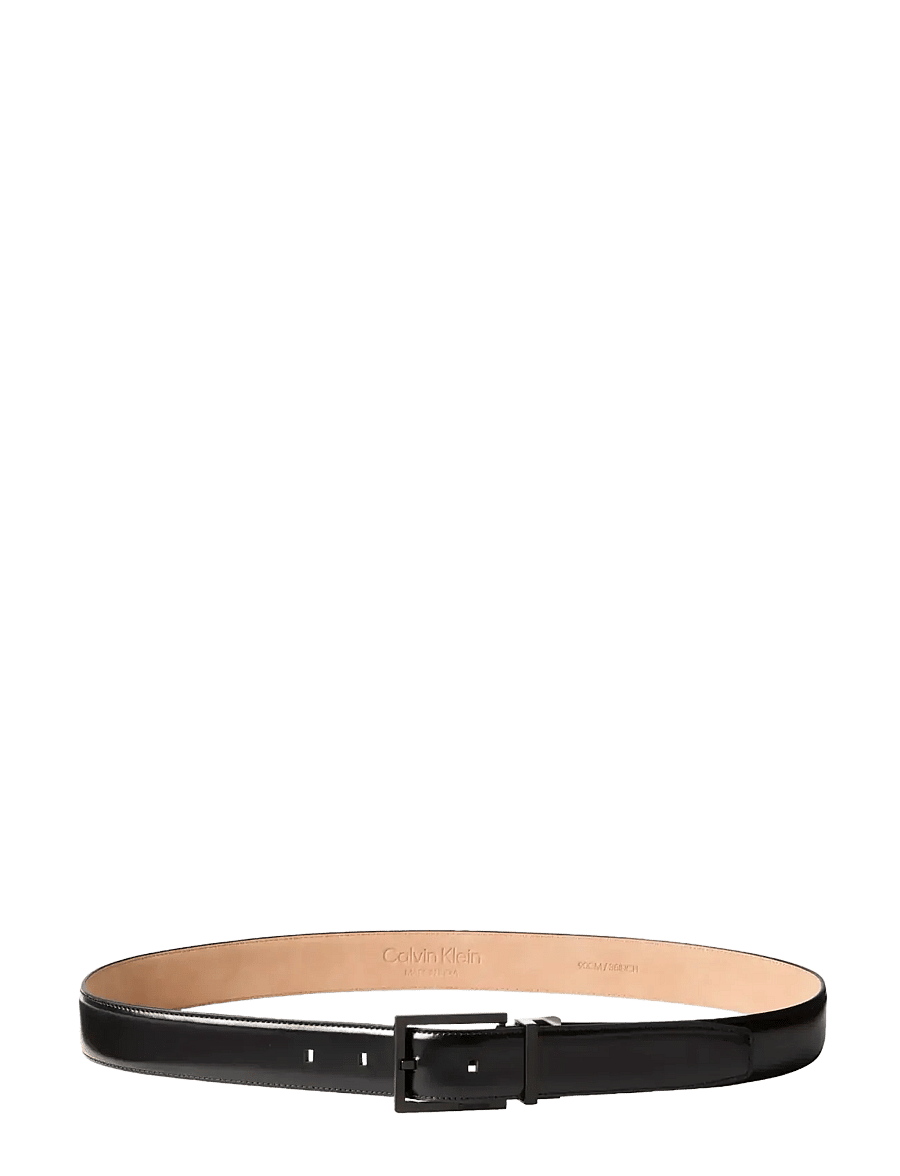 Calvin Klein - SQUARE BUCKLE 32MM ADJ - klassikalised vööd - black matte black - 1