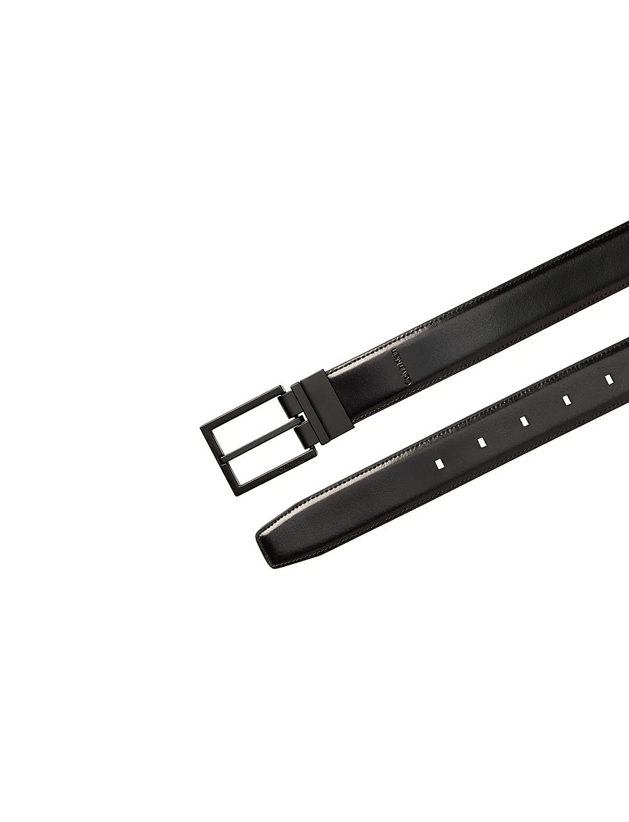 Calvin Klein - SQUARE BUCKLE 32MM ADJ - klassikalised vööd - black matte black - 3